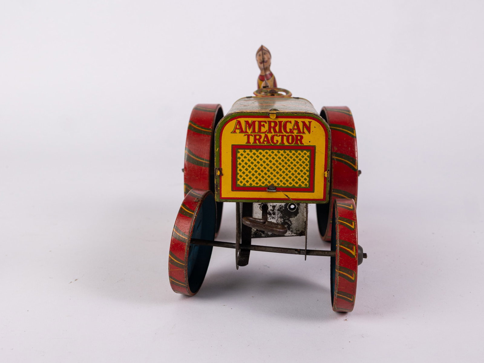 1920's Louis Marx & Co. Tin American Tractor - 2