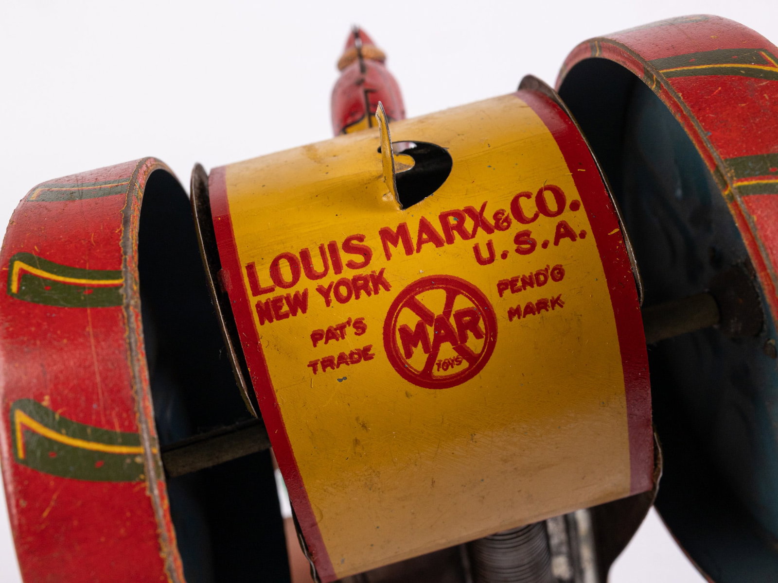 1920's Louis Marx & Co. Tin American Tractor - 5