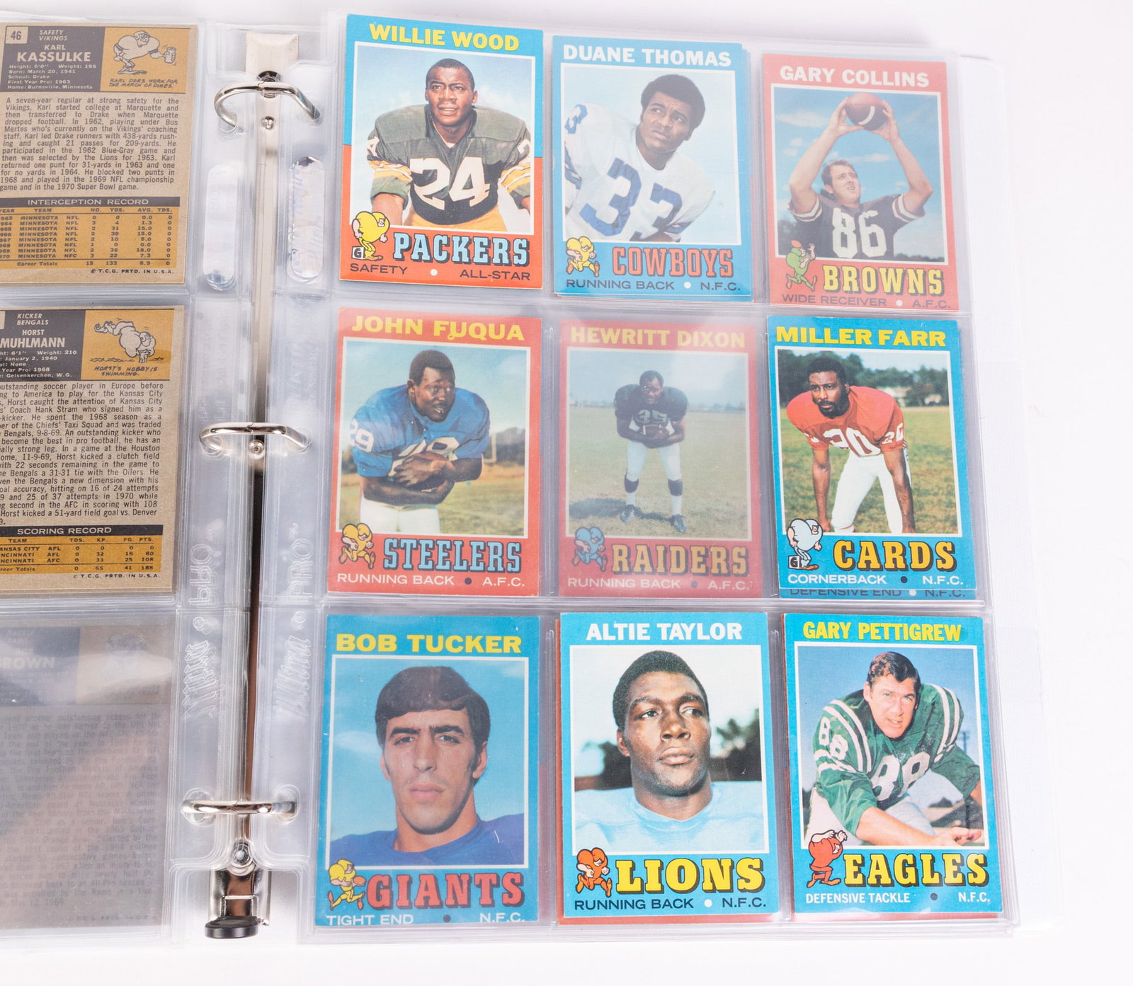 1971 Topps Football Partial Set - 2