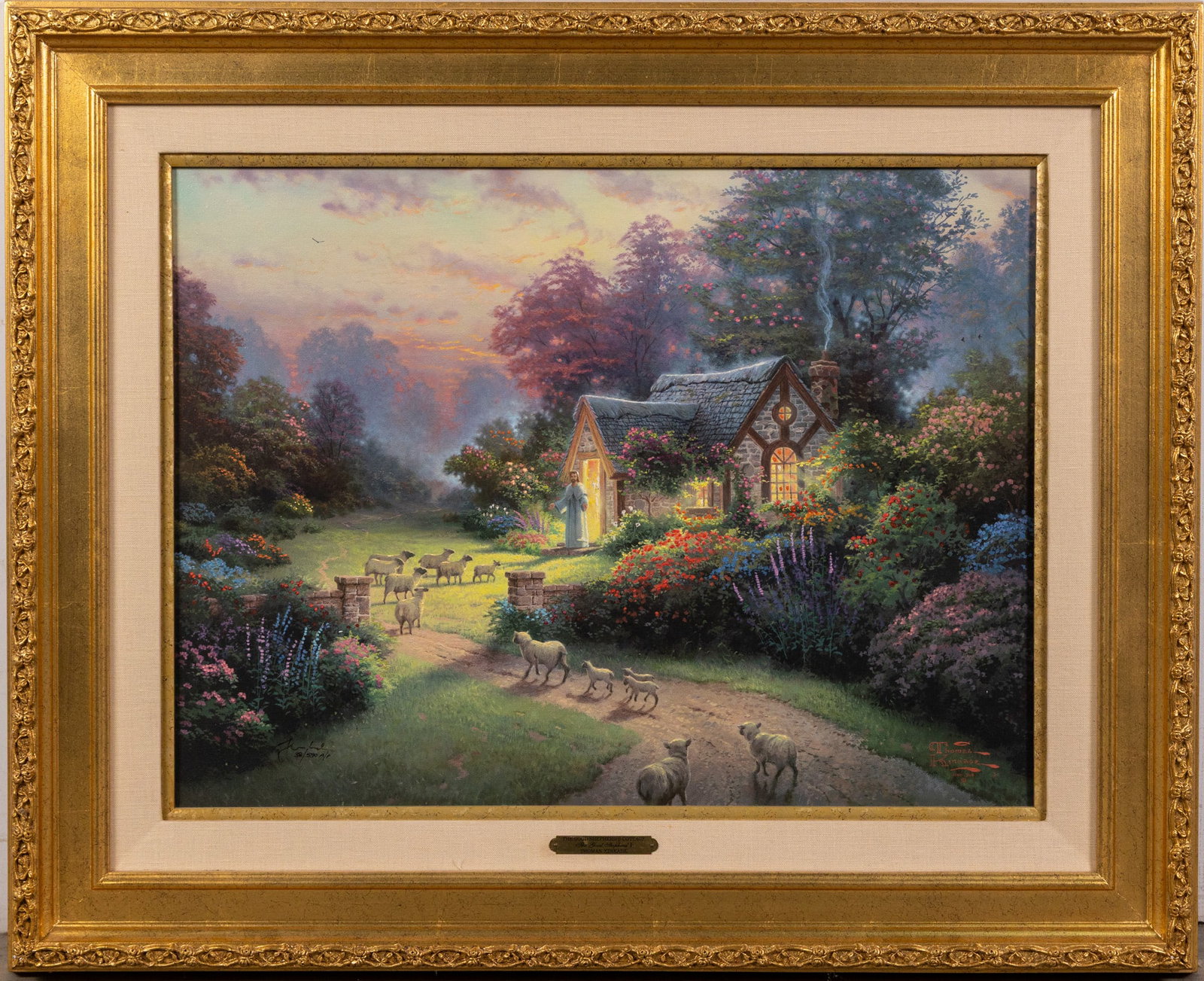 Thomas Kinkade (1958-2012), "The Good Shepherd's Cottage" Canvas Print w/ COA: Thomas Kinkade (1958-2012), "The Good Shepherd's Cottage" Canvas Print w/ COA Size 27" x 33" Literature Brooks Auction – Online Auction Terms & Conditions Contact: (856) 694-2960 |