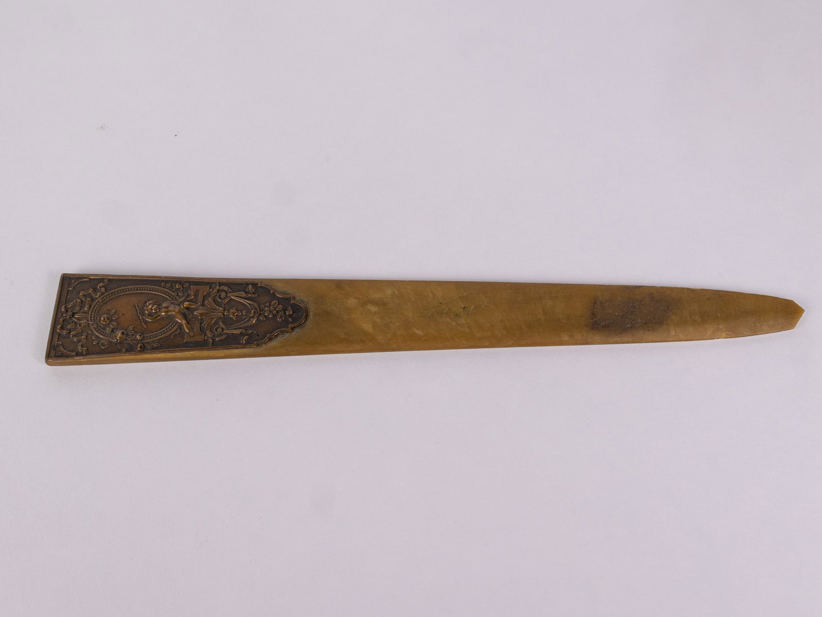 Antique Art Nouveau Bronze Mounted Letter Opener: Antique Art Nouveau Bronze Mounted Letter Opener Size 8" H Literature Brooks Auction – Online Auction Terms & Conditions Contact: (856) 694-2960 | info@brooks.auction READ BEFORE YOU BID: We