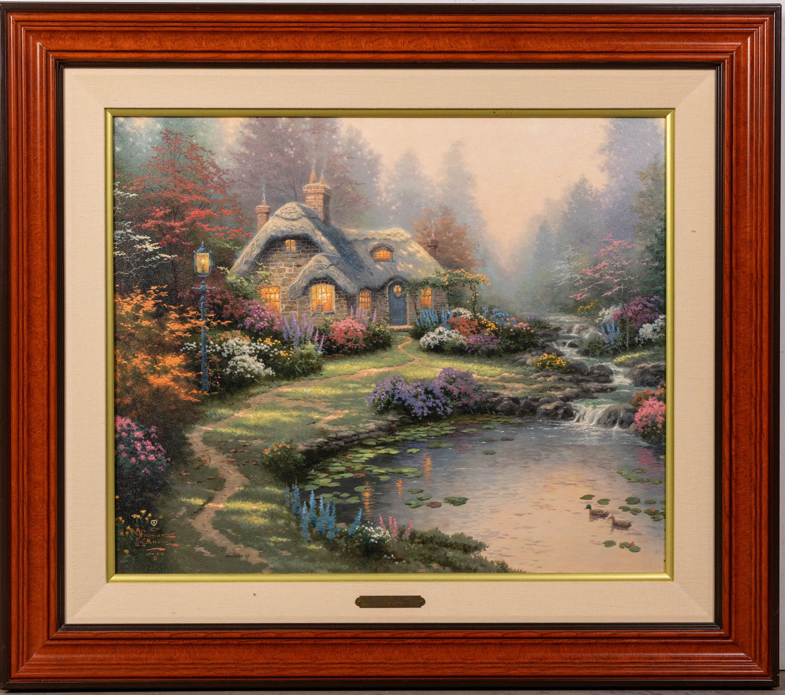 Thomas Kinkade (1958-2012), "Everett's Cottage" Canvas Gallery Proof w/ COA (1 of 5)