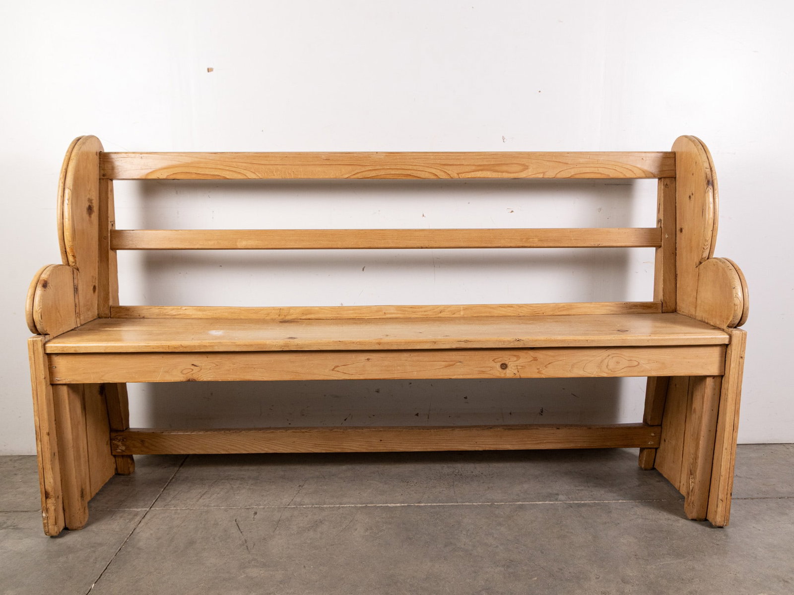 Antique French Pine Pew (1 of 6)