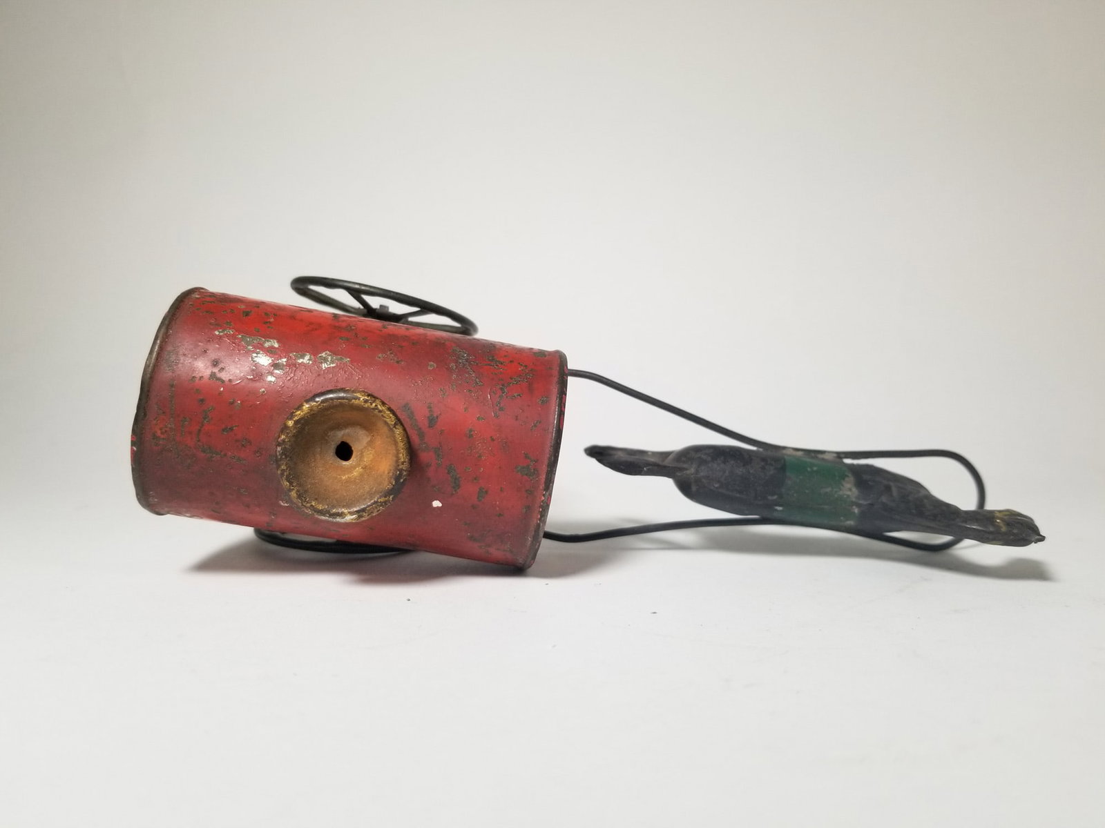 Early Tin Toy Horse Drawn Cart - 3