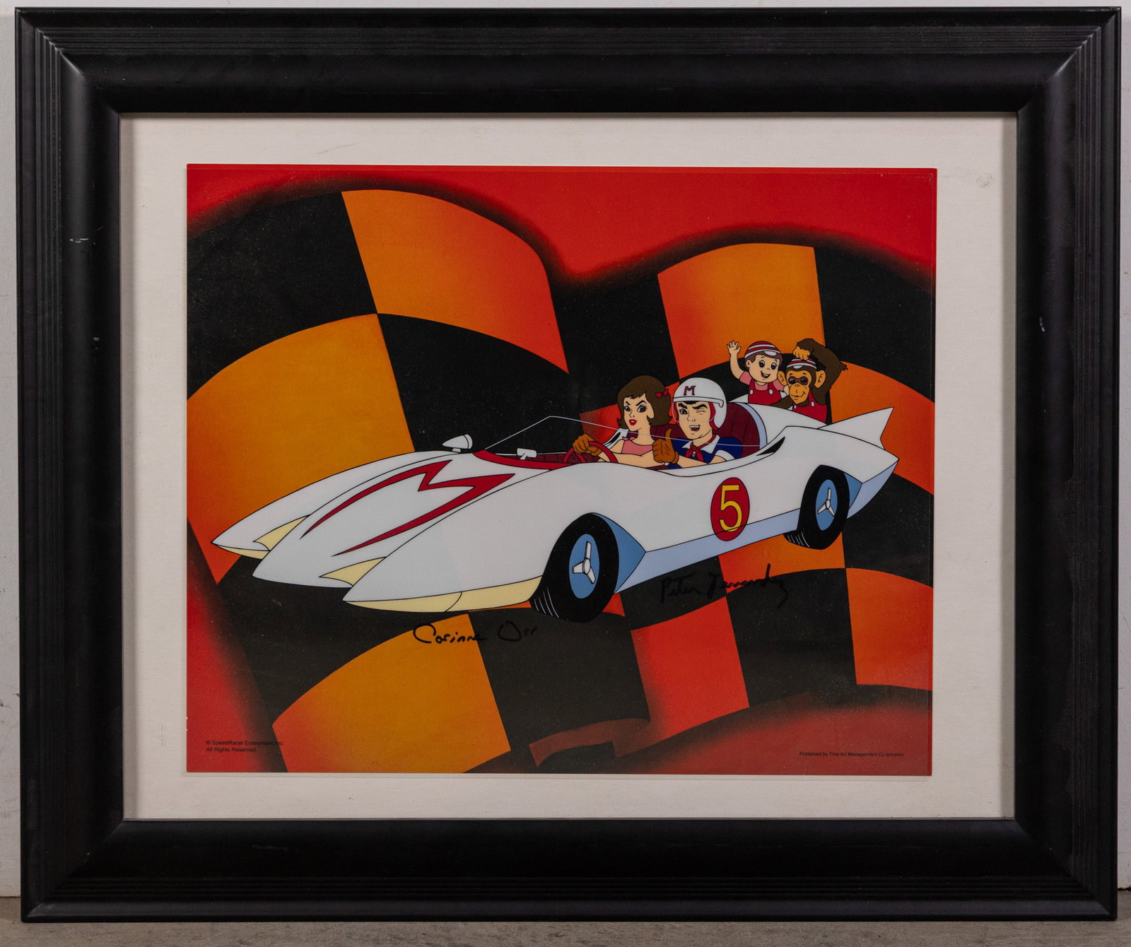 Go Speed Racer Animation Cel Artwork Signed by Peter Hernandez & Corine Orr (1 of 6)