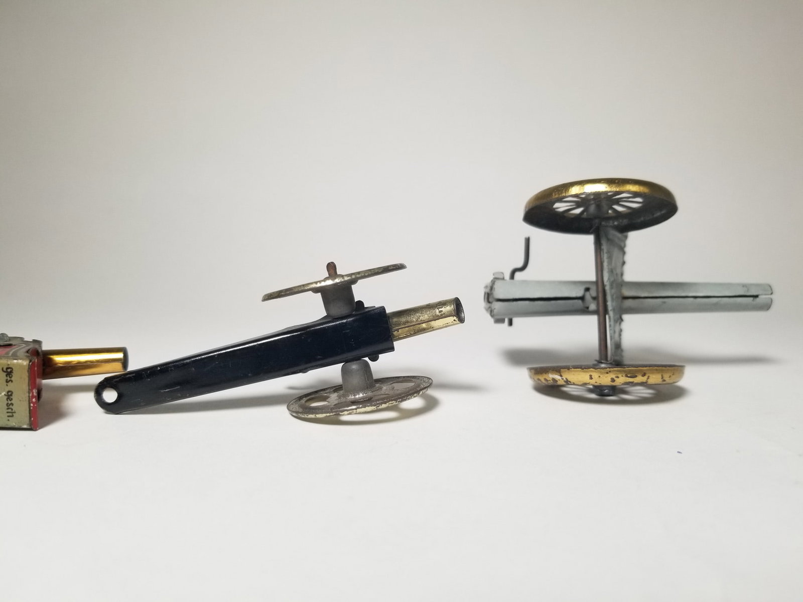 Grouping of Vintage Tin Litho Toy Cannons - 4