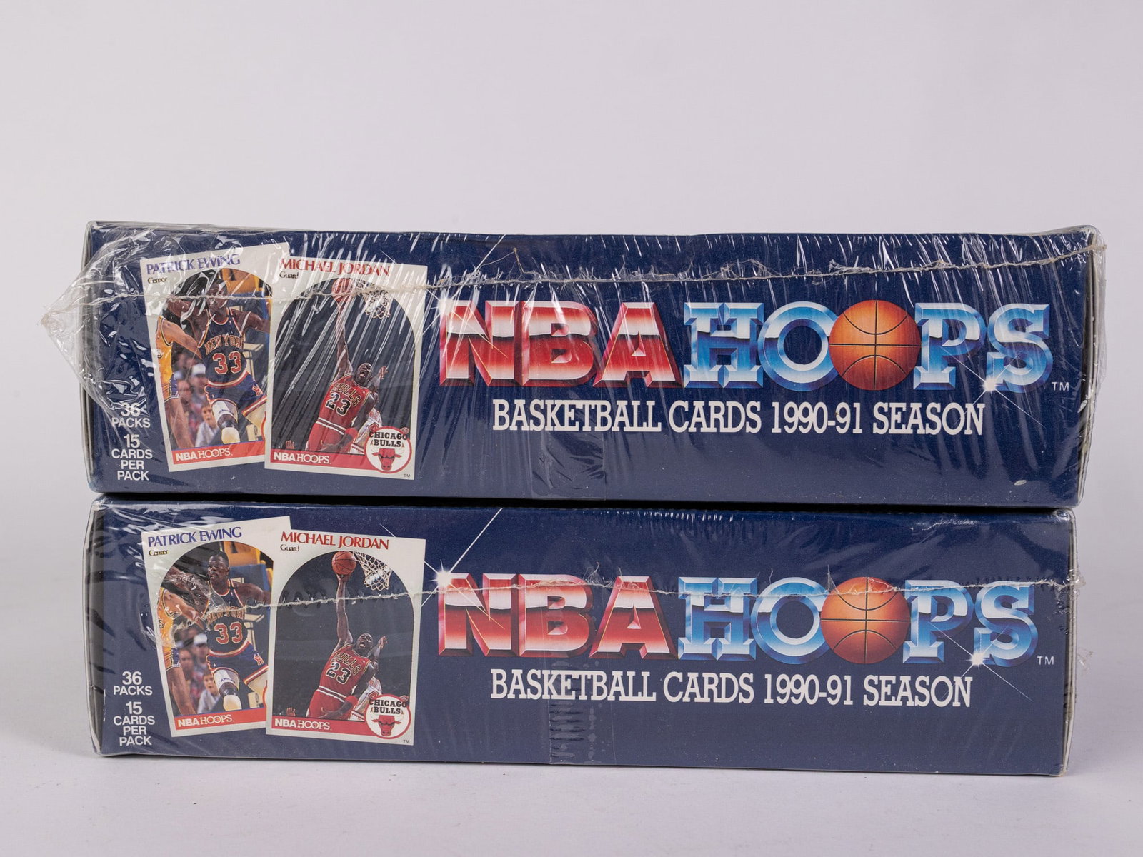 Two Sealed Boxes of 1990-91 NBA Hoops Basketball Cards - 2