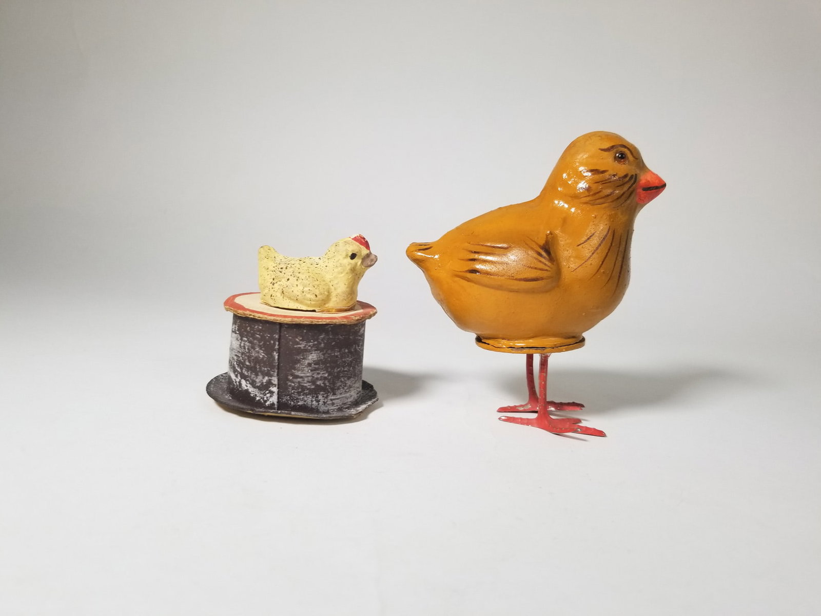 Two Antique Papier Mache Easter Candy Containers (1 of 4)