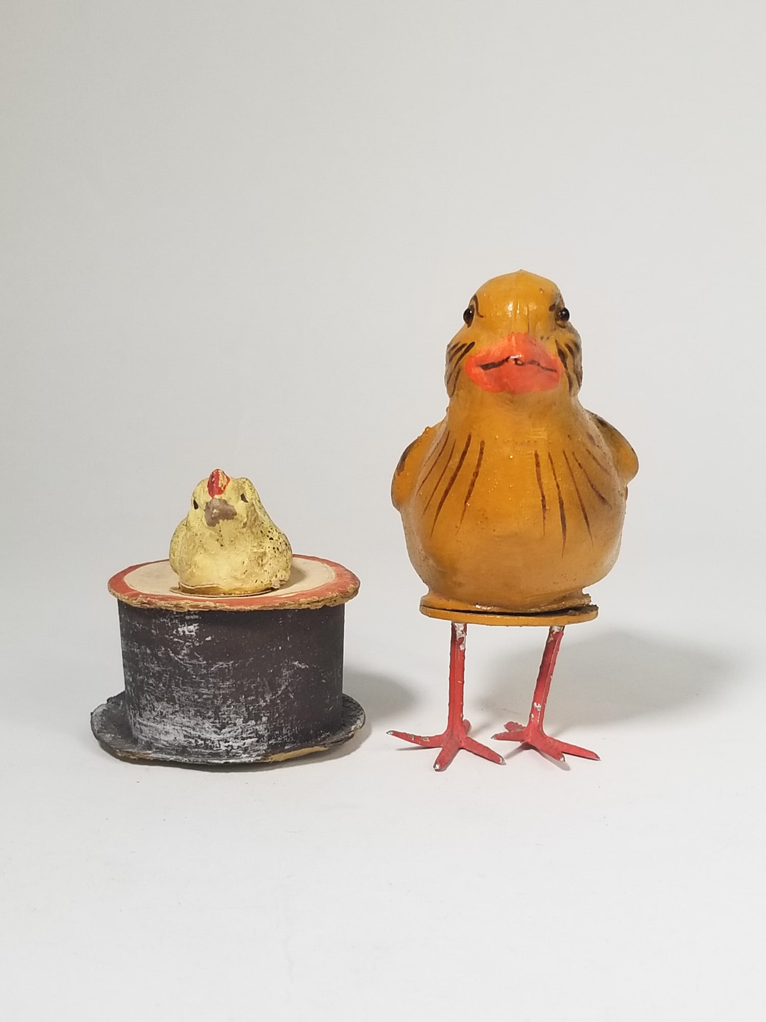 Two Antique Papier Mache Easter Candy Containers - 4