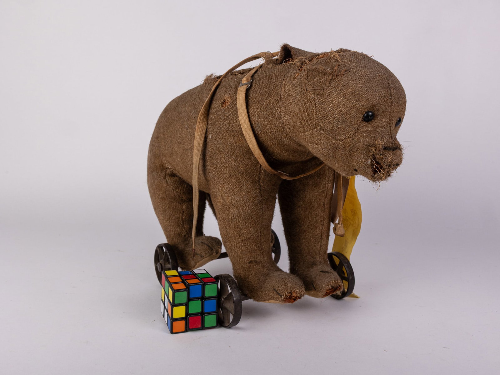 Antique Pull Along Children's Bear Toy - 2