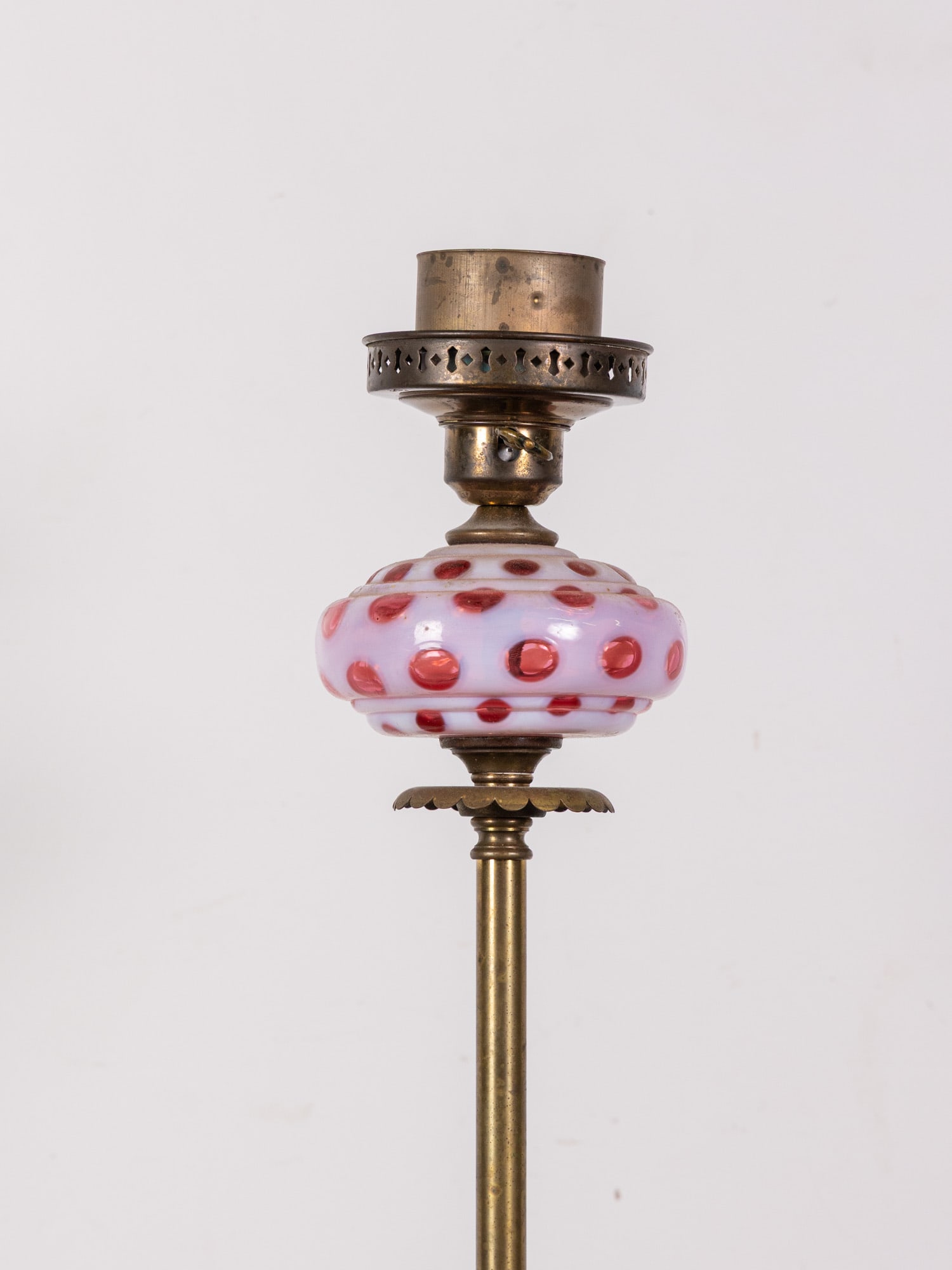 Fenton Cranberry Glass Floor Lamp - 2