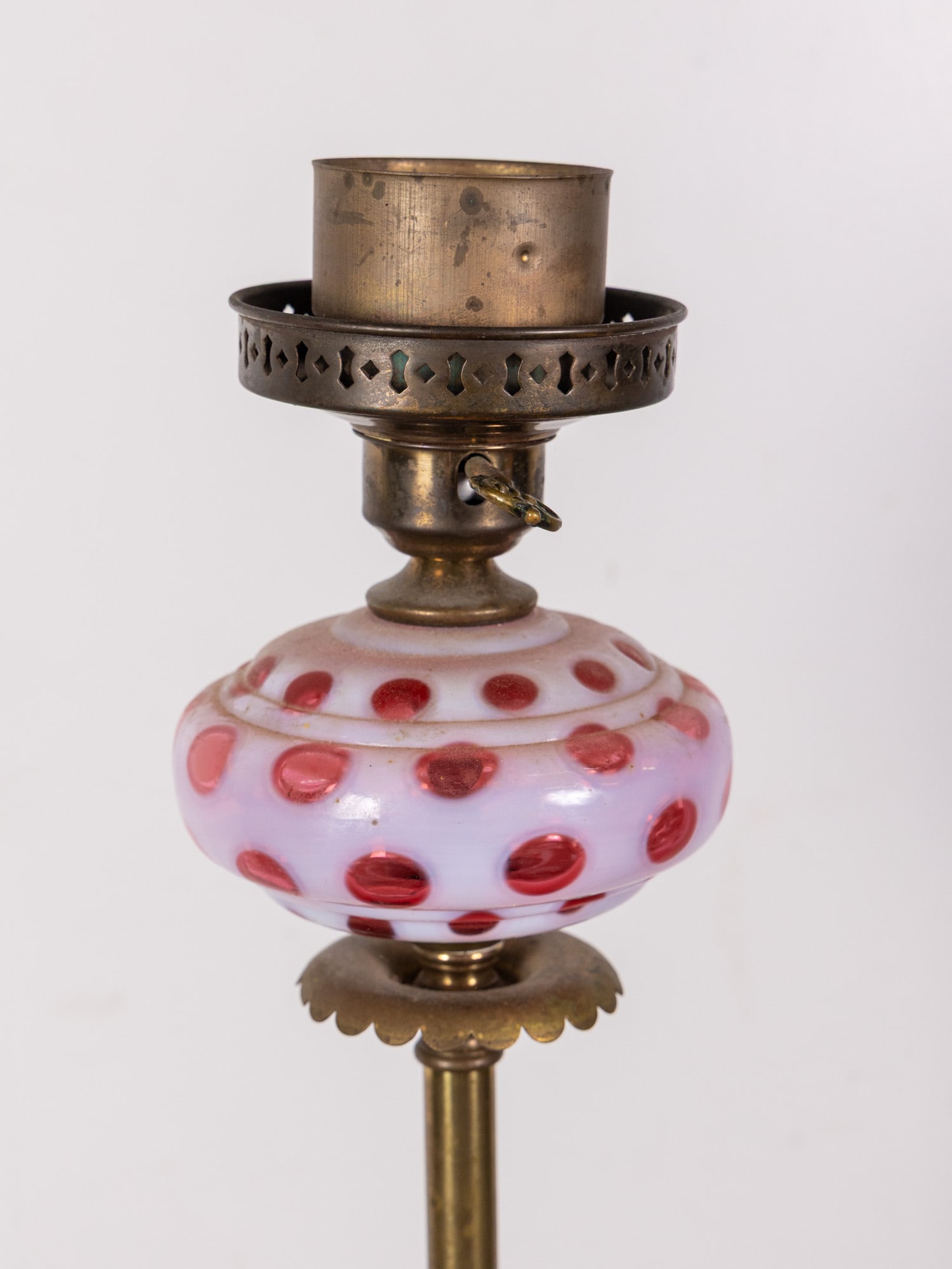 Fenton Cranberry Glass Floor Lamp - 4