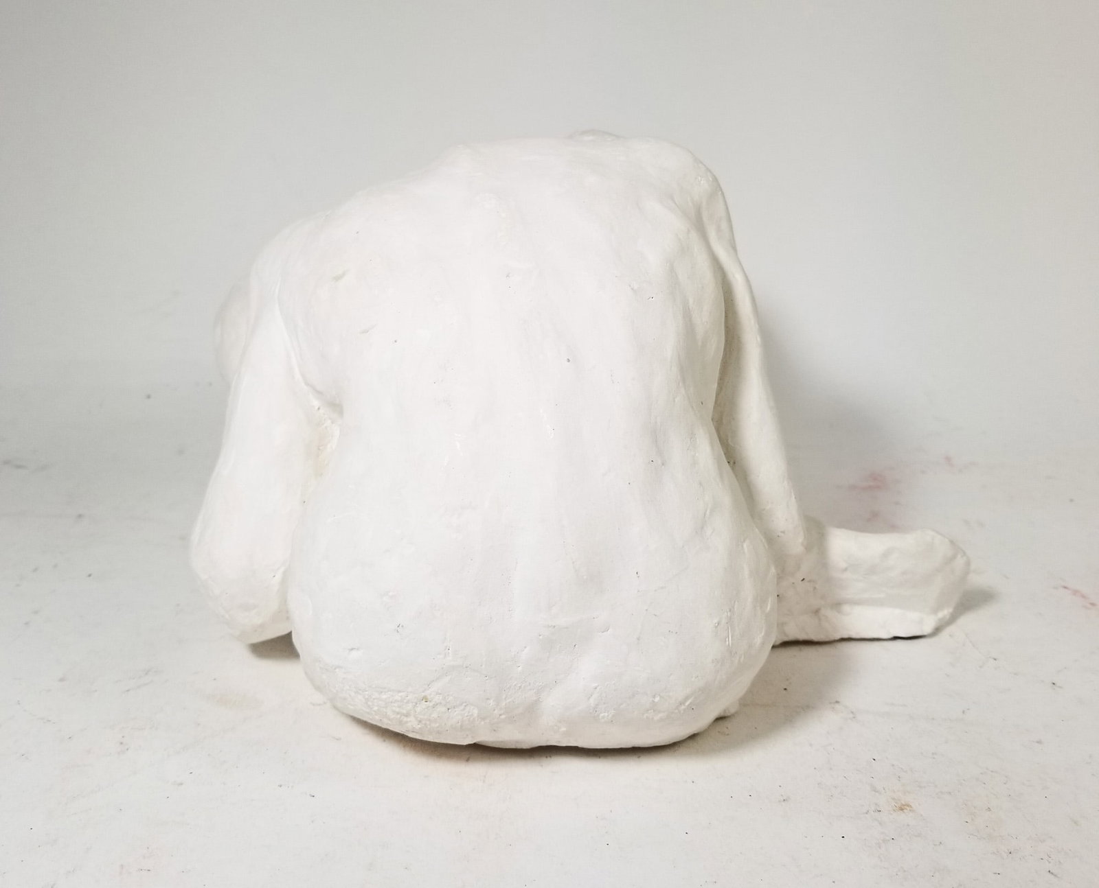 c. 1984 John Celani [Local Artist] Modernist Plaster Maquette Nude Male Sculpture - 2