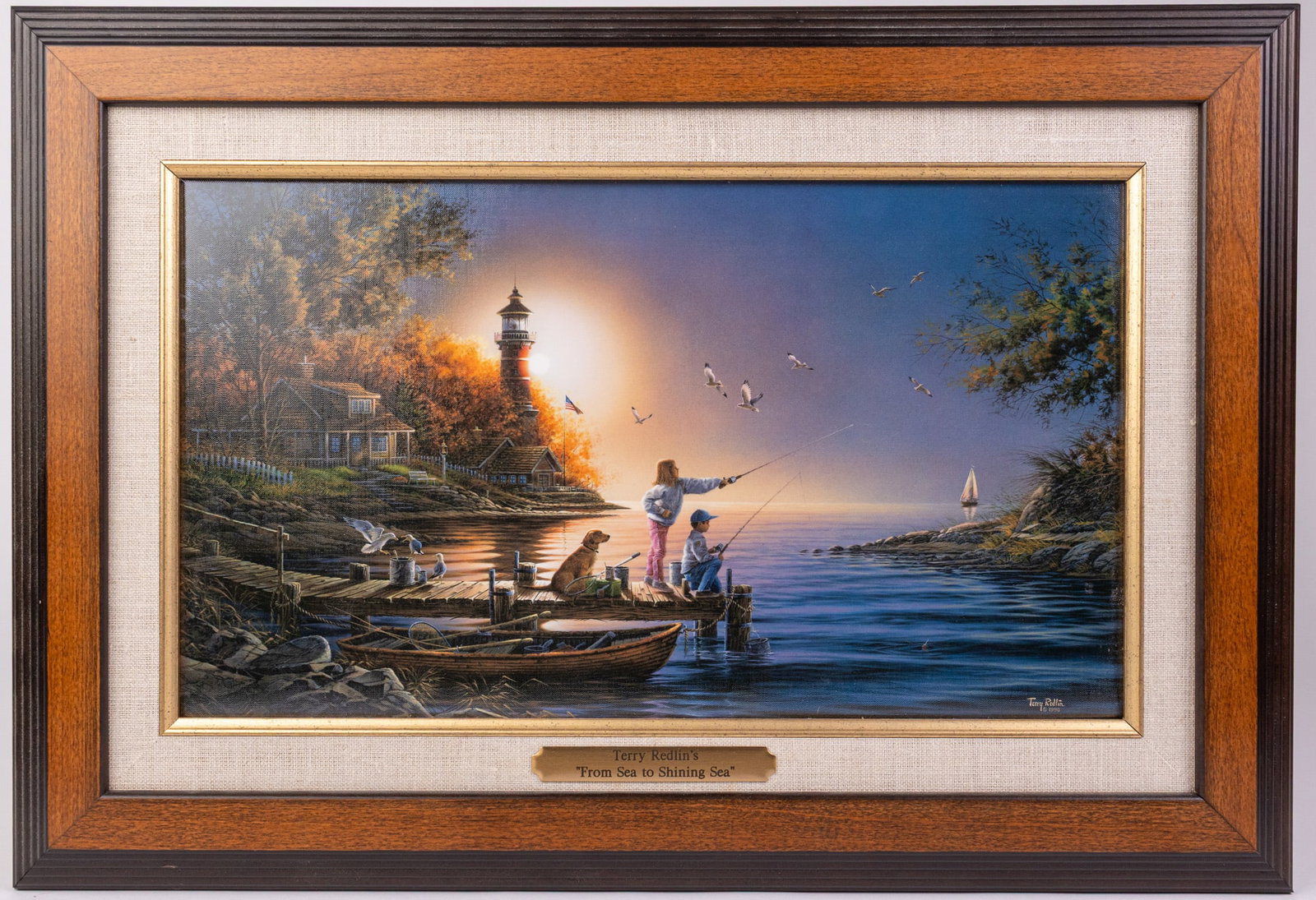 Terry Redlin "From Sea To Shining Sea", Linen Print w/ COA (1 of 4)
