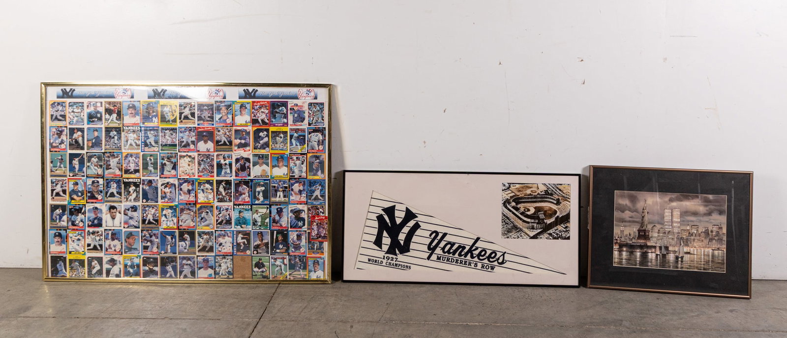 Three Framed Pieces New York City/Yankees Wall Art (1 of 4)