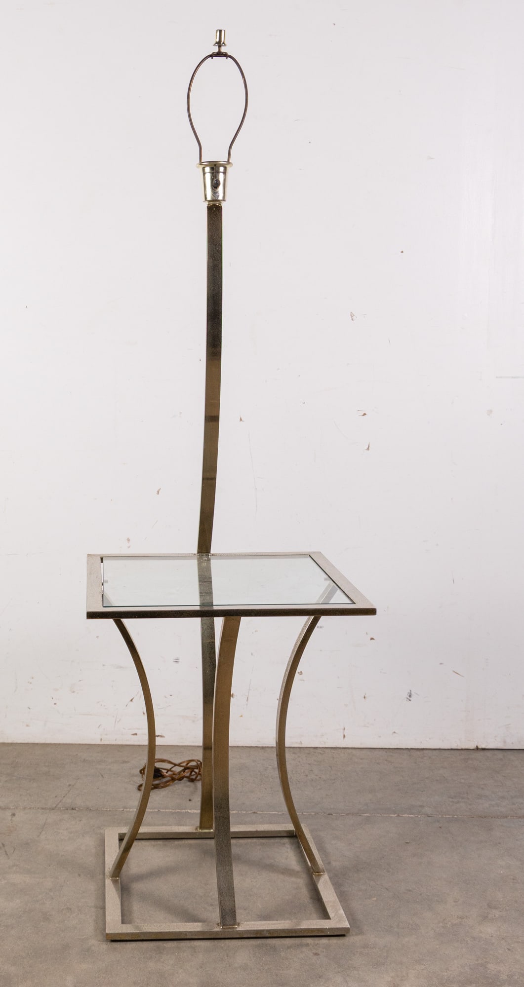 Modern Style Contemporary Combination Table/Lamp: Modern Style Contemporary Combination Table/Lamp Size 58" H Literature Brooks Auction – Online Auction Terms & Conditions Contact: (856) 694-2960 | info@brooks.auction READ BEFORE YOU BID:</