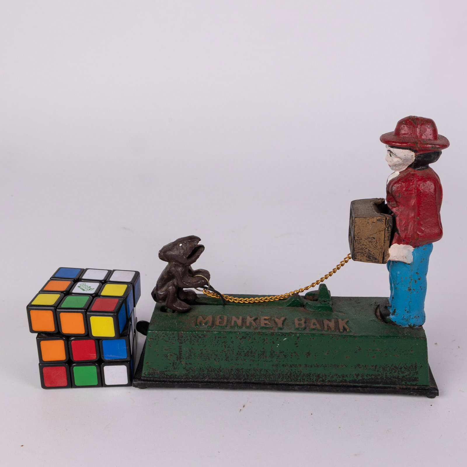 Monkey Bank Cast Iron Mechanical Bank - 2