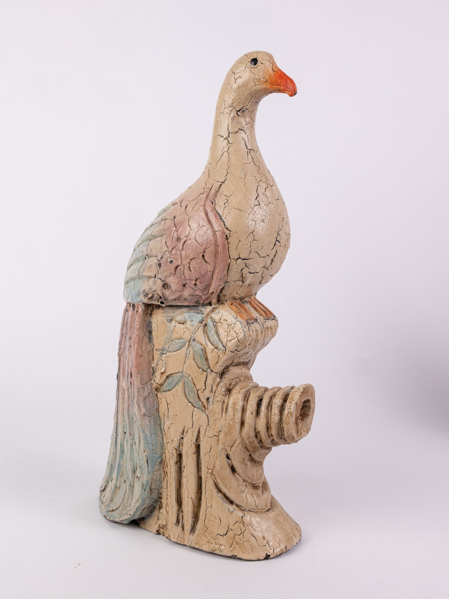 Chinese Wood Peacock Hand Painted Sculpture: Chinese Wood Peacock Hand Painted Sculpture Size 15" H Literature Brooks Auction – Online Auction Terms & Conditions Contact: (856) 694-2960 | info@brooks.auction READ BEFORE YOU BID: We want