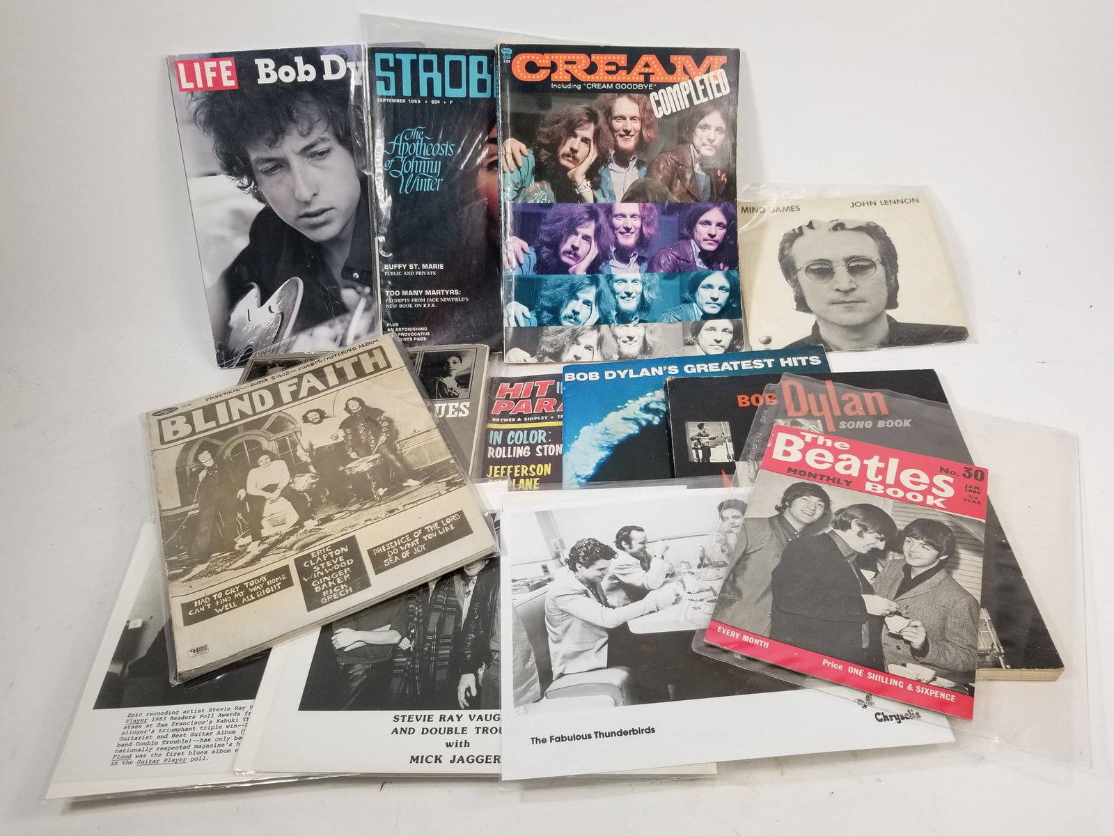 Assortment of Vintage Music & Pop Culture Ephemera ft. John Lennon Mind Games 45 (1 of 3)