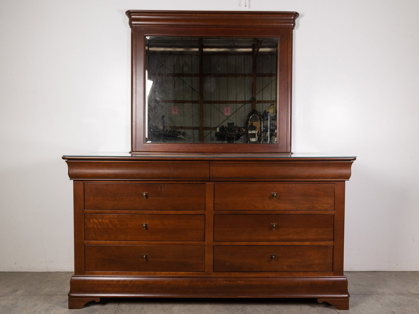 Contemporary 8-Drawer Mirrored Chest of Drawers: Contemporary 8-Drawer Mirrored Chest of Drawers Size 37" x 69" x 22" Literature Brooks Auction – Online Auction Terms & Conditions Contact: (856) 694-2960 | info@brooks.auction READ BEFORE YOU