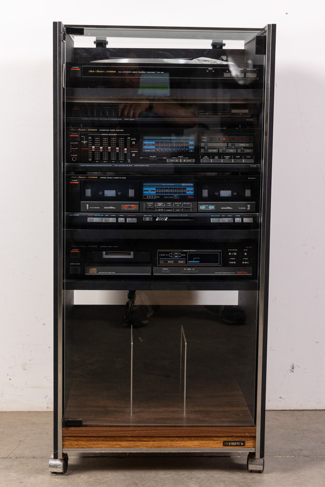 Fisher Stereo System w/ Turntable, Tape Deck, Amp & CD Player (1 of 4)