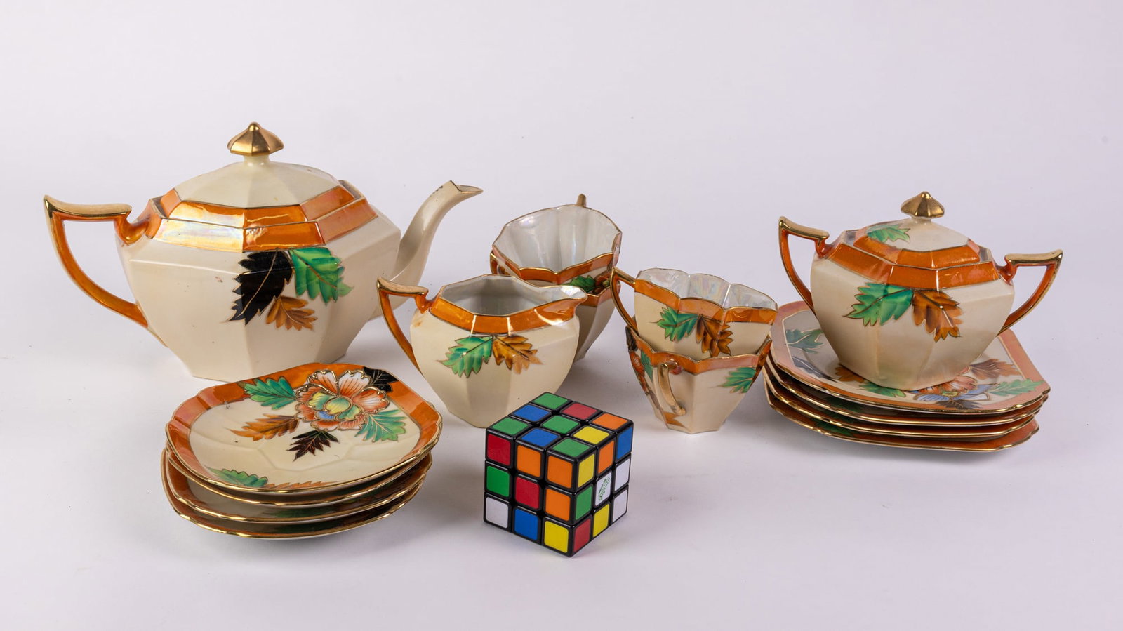 Vintage Japanese Lusterware Tea Set - 2