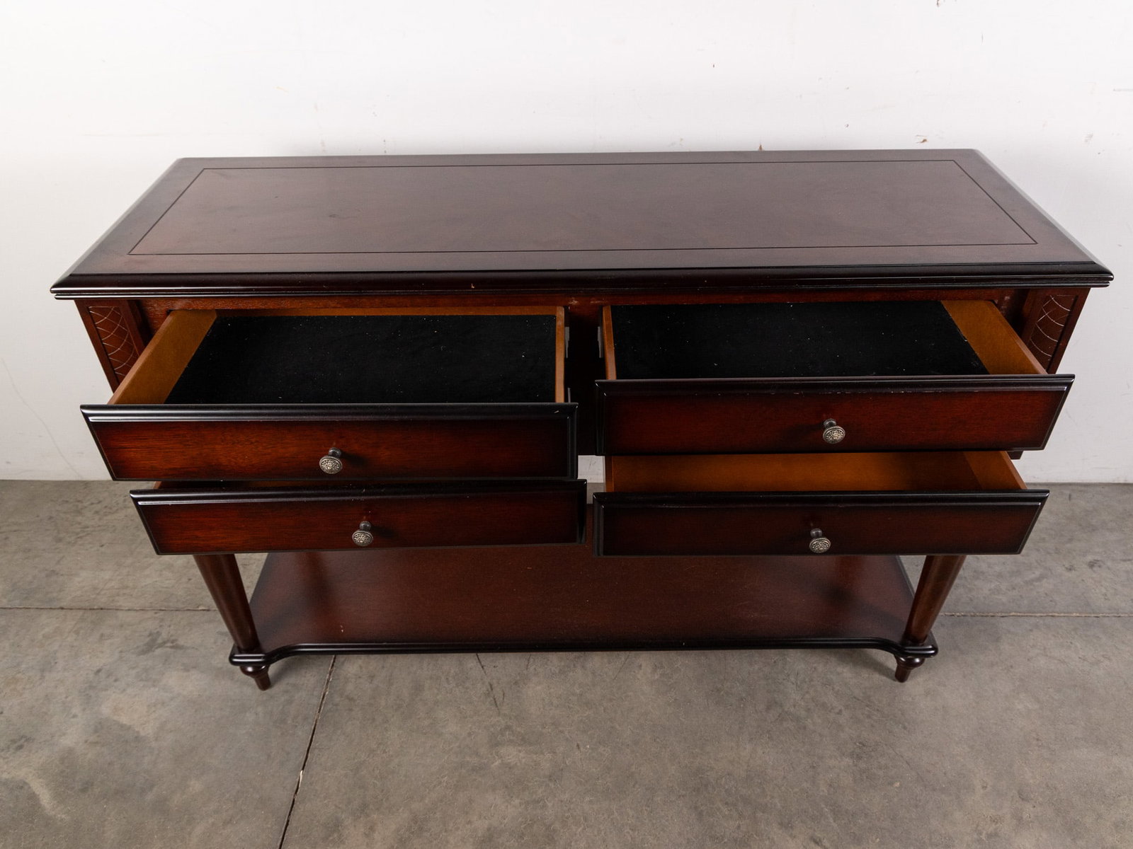 Contemporary 4-Drawer Console Table - 4
