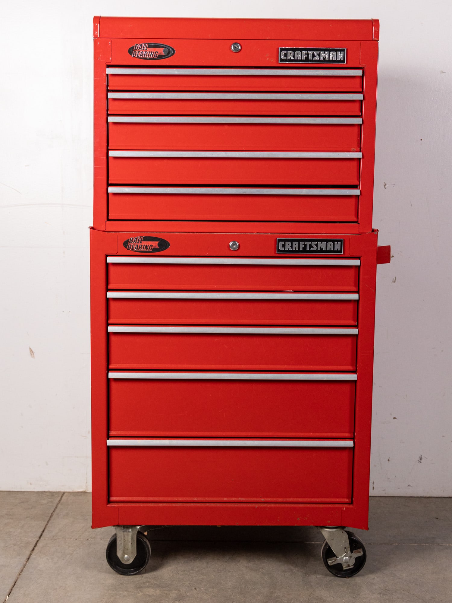 Craftsman Ball Bearing Red 2 Piece Tool Chest (1 of 10)