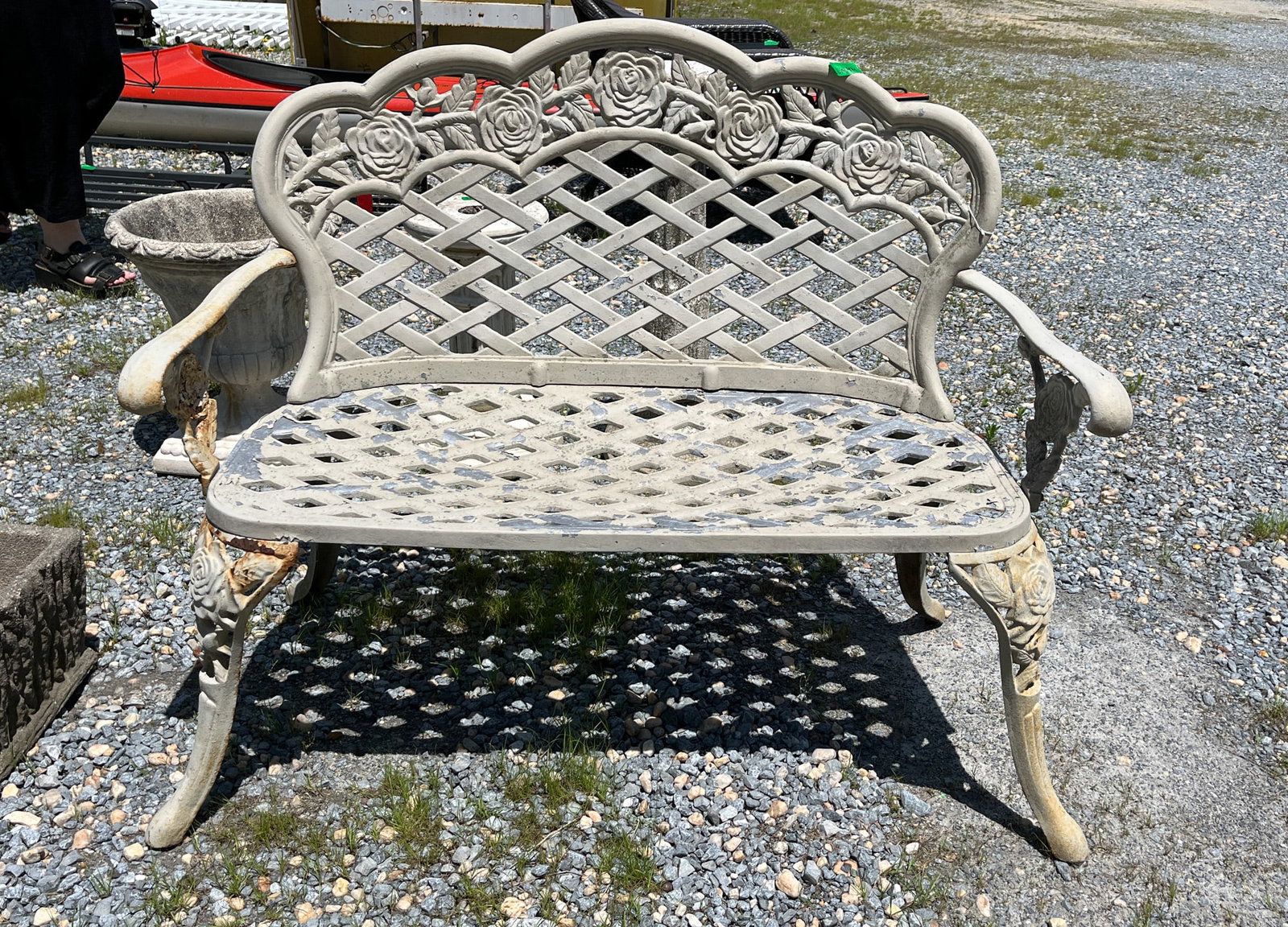 Vintage Cast Aluminum Bench: Vintage Cast Aluminum Bench Literature Brooks Auction – Online Auction Terms & Conditions Contact: (856) 694-2960 | info@brooks.auction READ BEFORE YOU BID: We want you to feel confident when bi