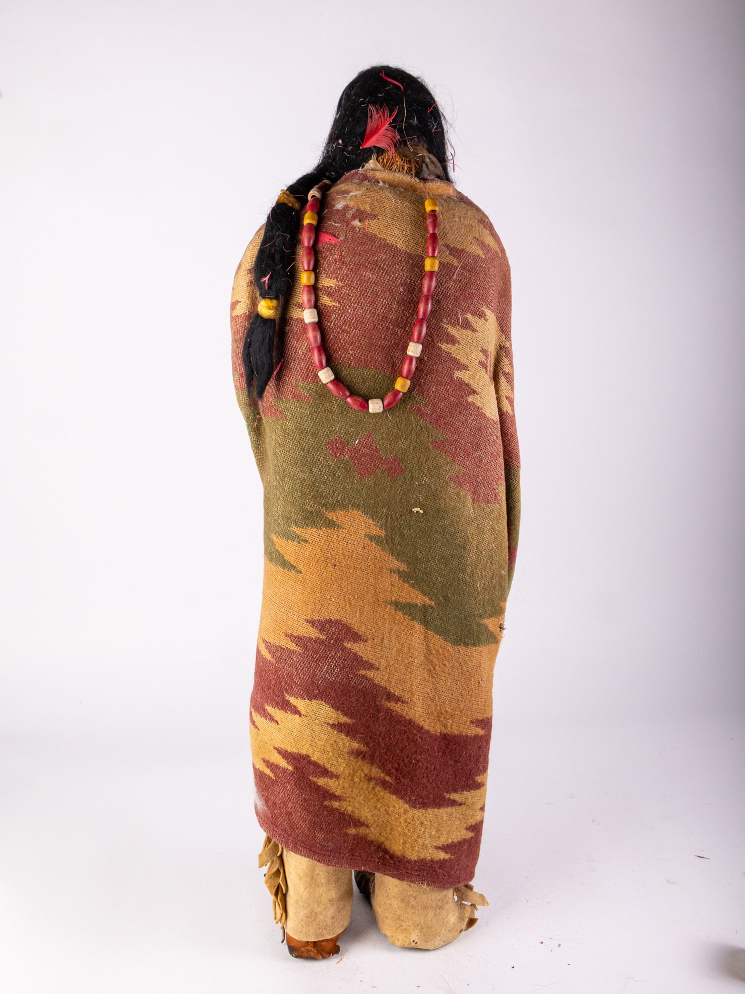 Vintage Large 3' Skookum Indian Native American Doll - 13