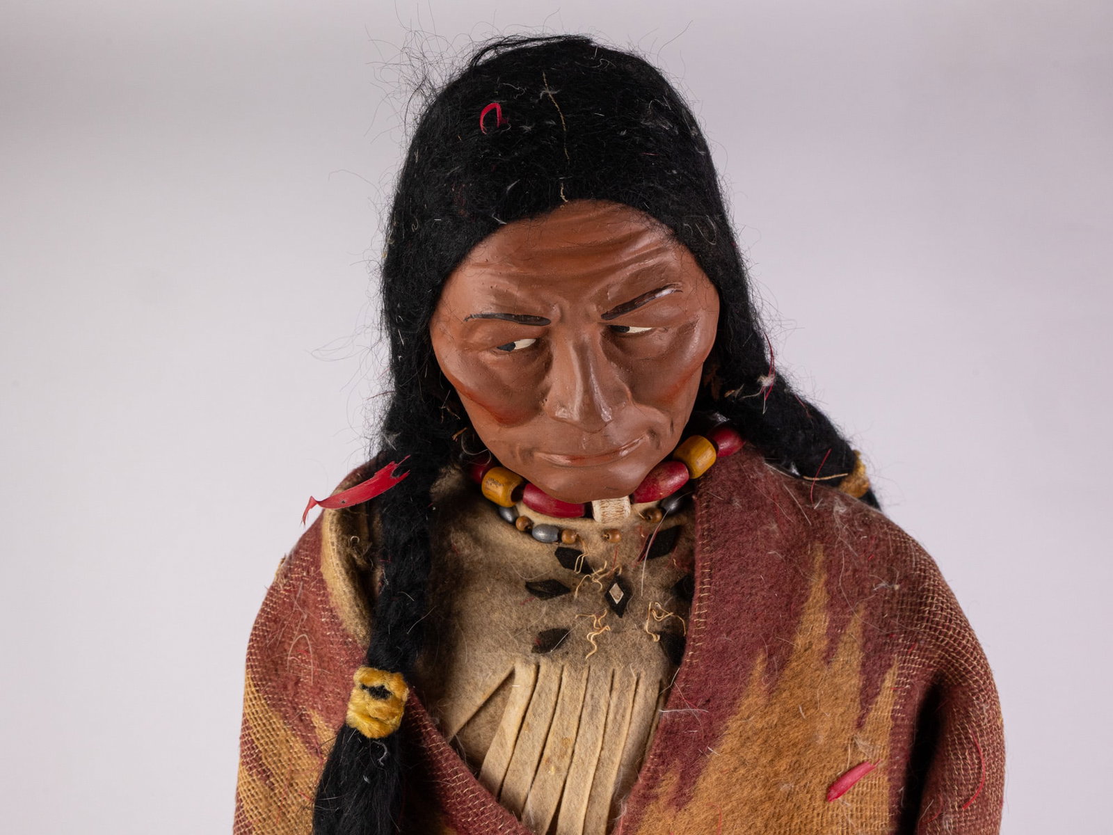 Vintage Large 3' Skookum Indian Native American Doll - 4