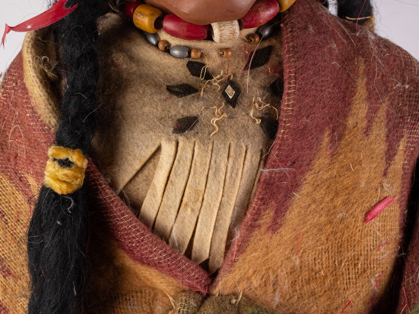 Vintage Large 3' Skookum Indian Native American Doll - 6