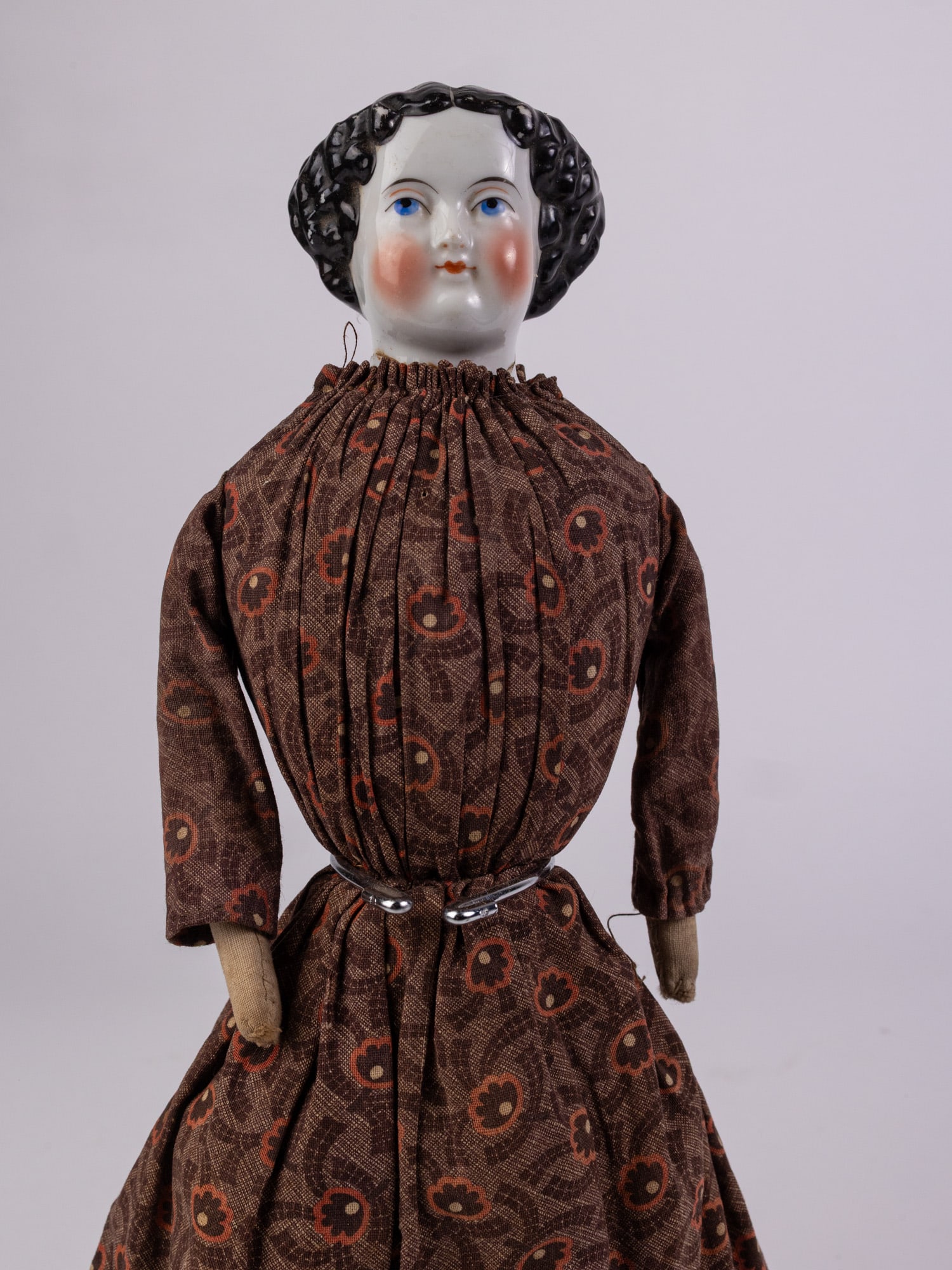 Mid 19th Century Antique China Head Doll - 3