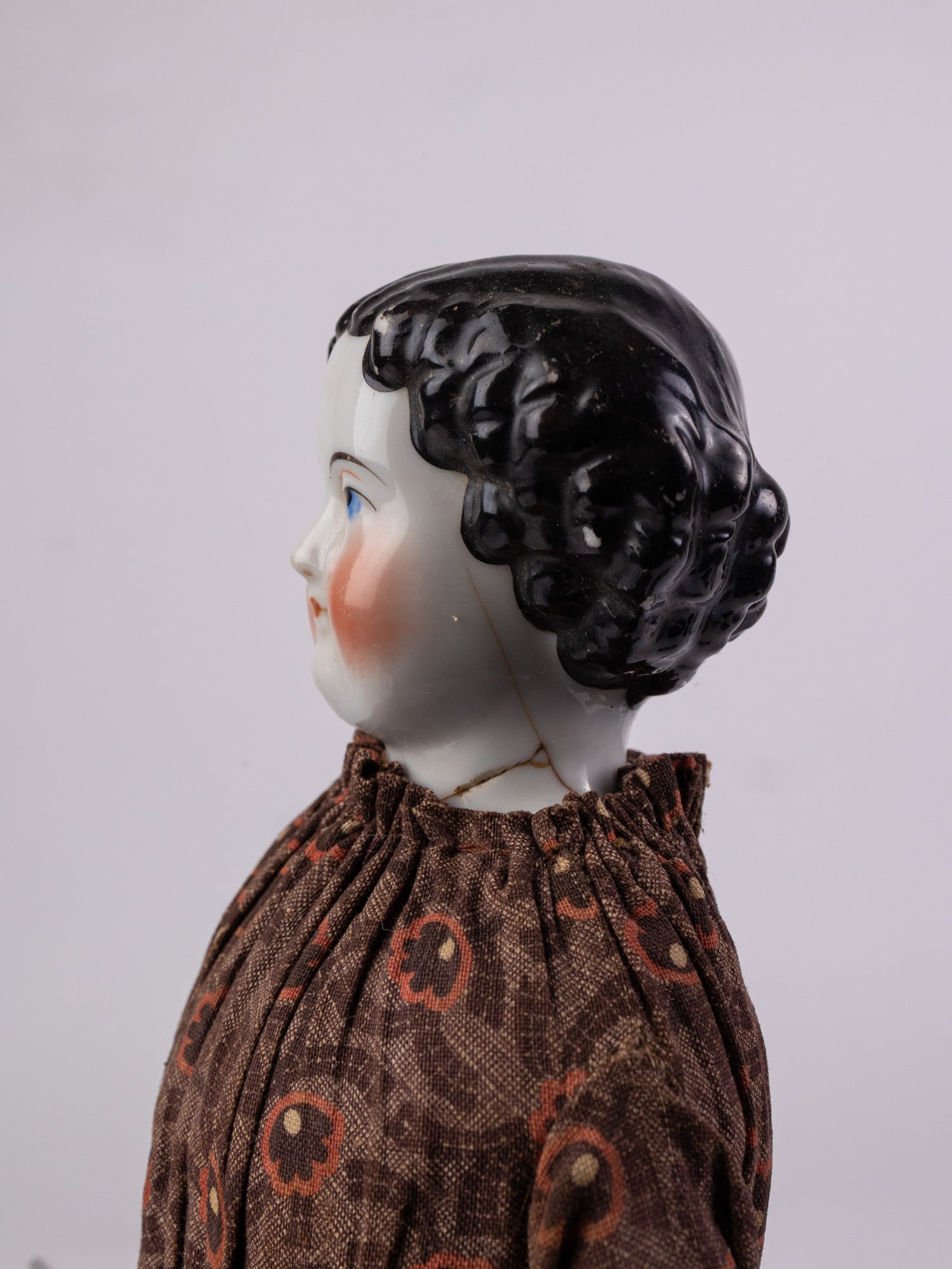 Mid 19th Century Antique China Head Doll - 6