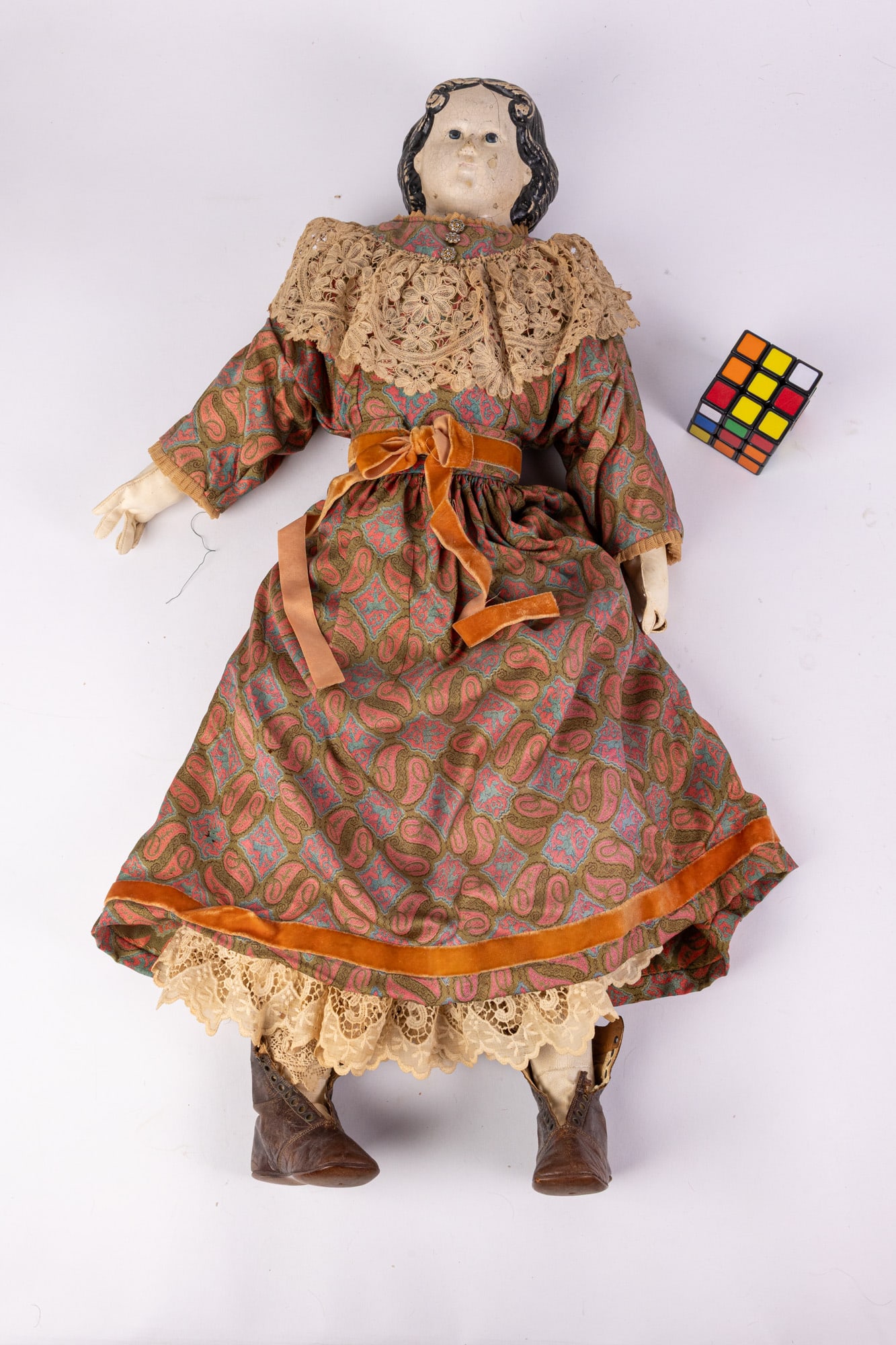 Grenier Antique Papier Mache Doll - 2
