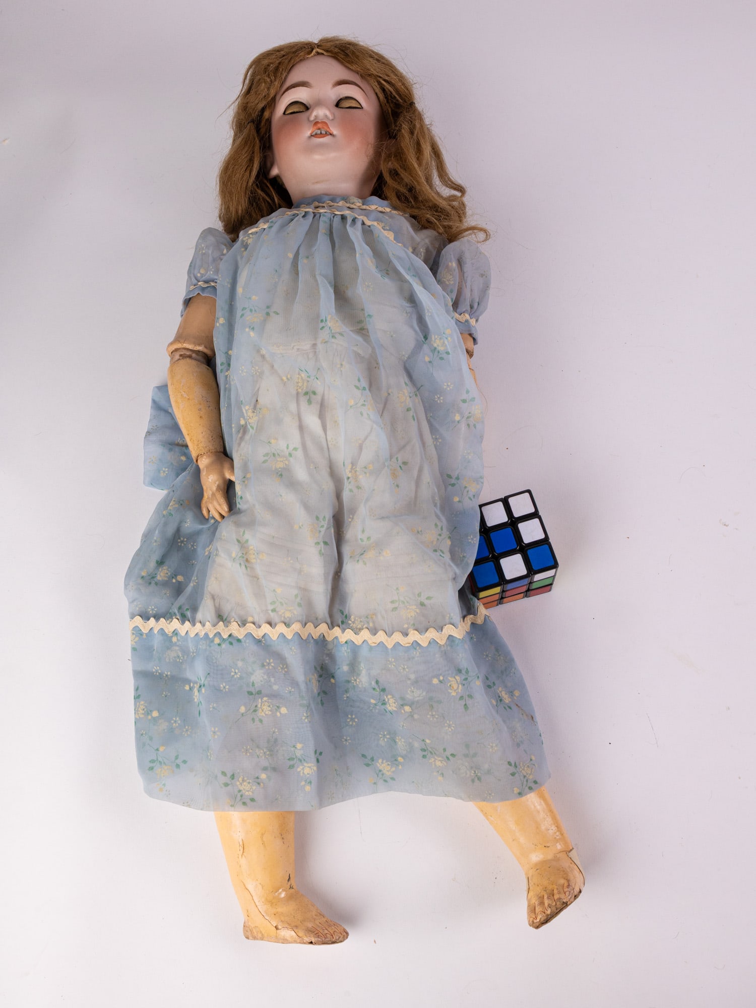 Antique "Queen Louise" German Flirty Eyed Doll - 2