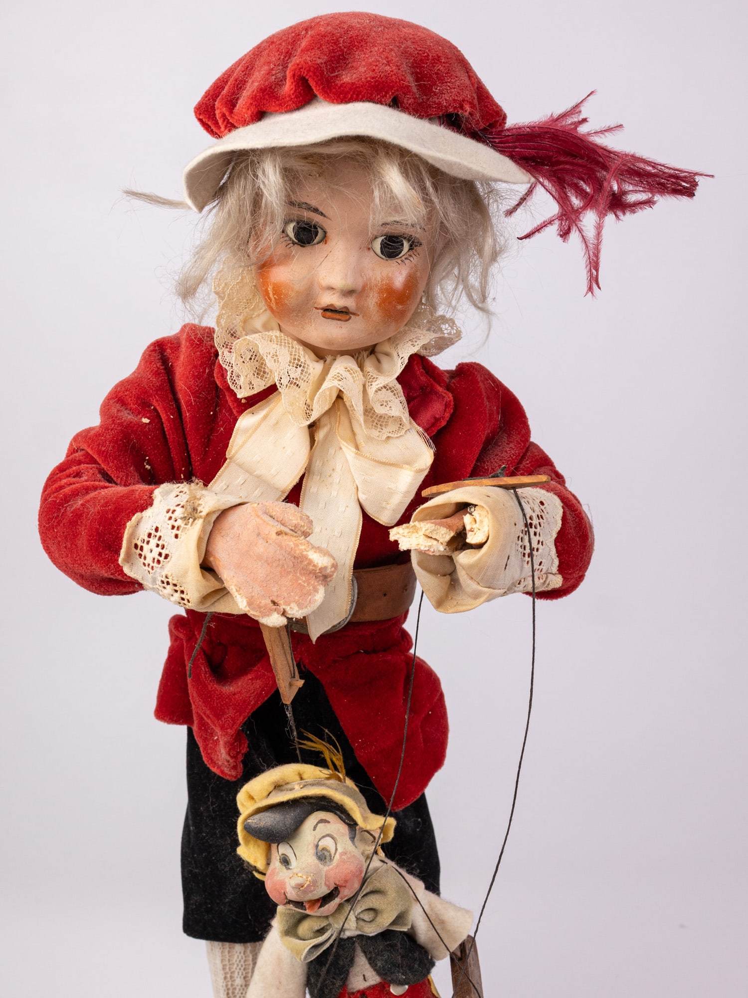 SFBJ 1940's Pinocchio Marionette Doll - 5