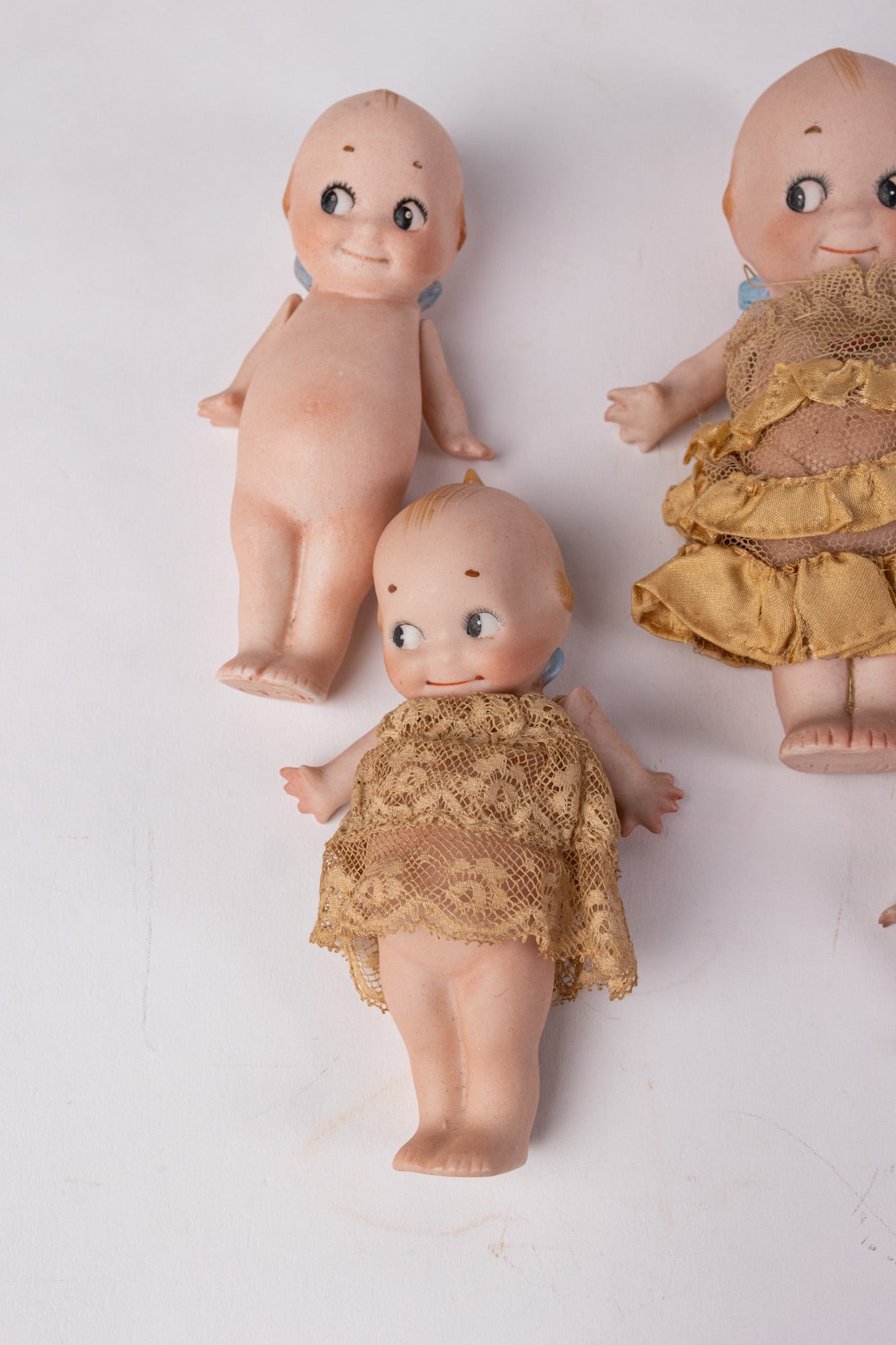 (5) Antique Rose O'Neill German Bisque "Kewpie" Dolls - 3