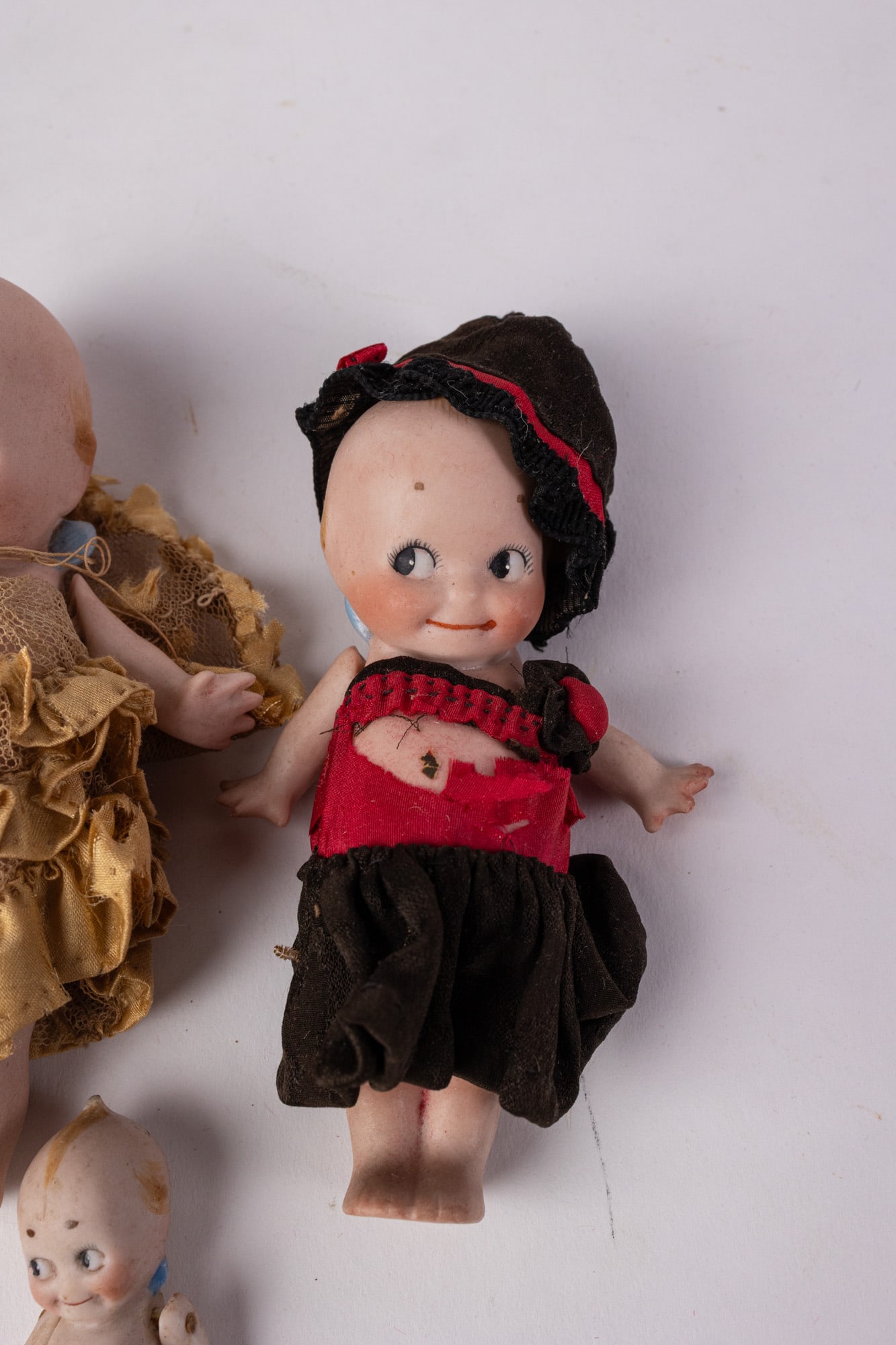 (5) Antique Rose O'Neill German Bisque "Kewpie" Dolls - 5