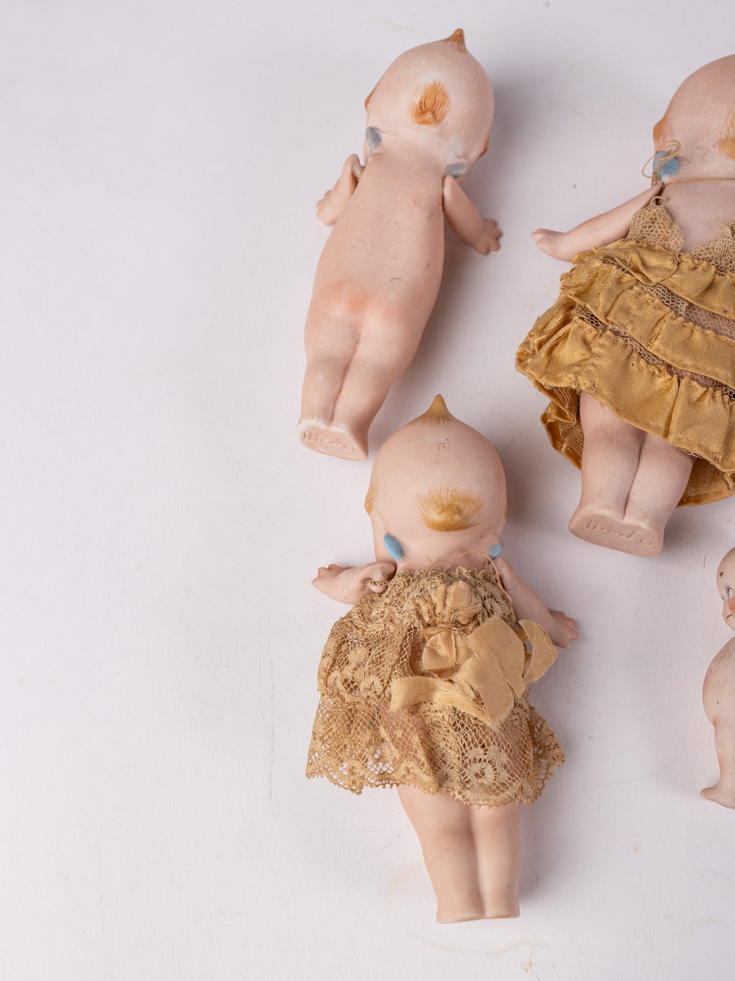 (5) Antique Rose O'Neill German Bisque "Kewpie" Dolls - 7