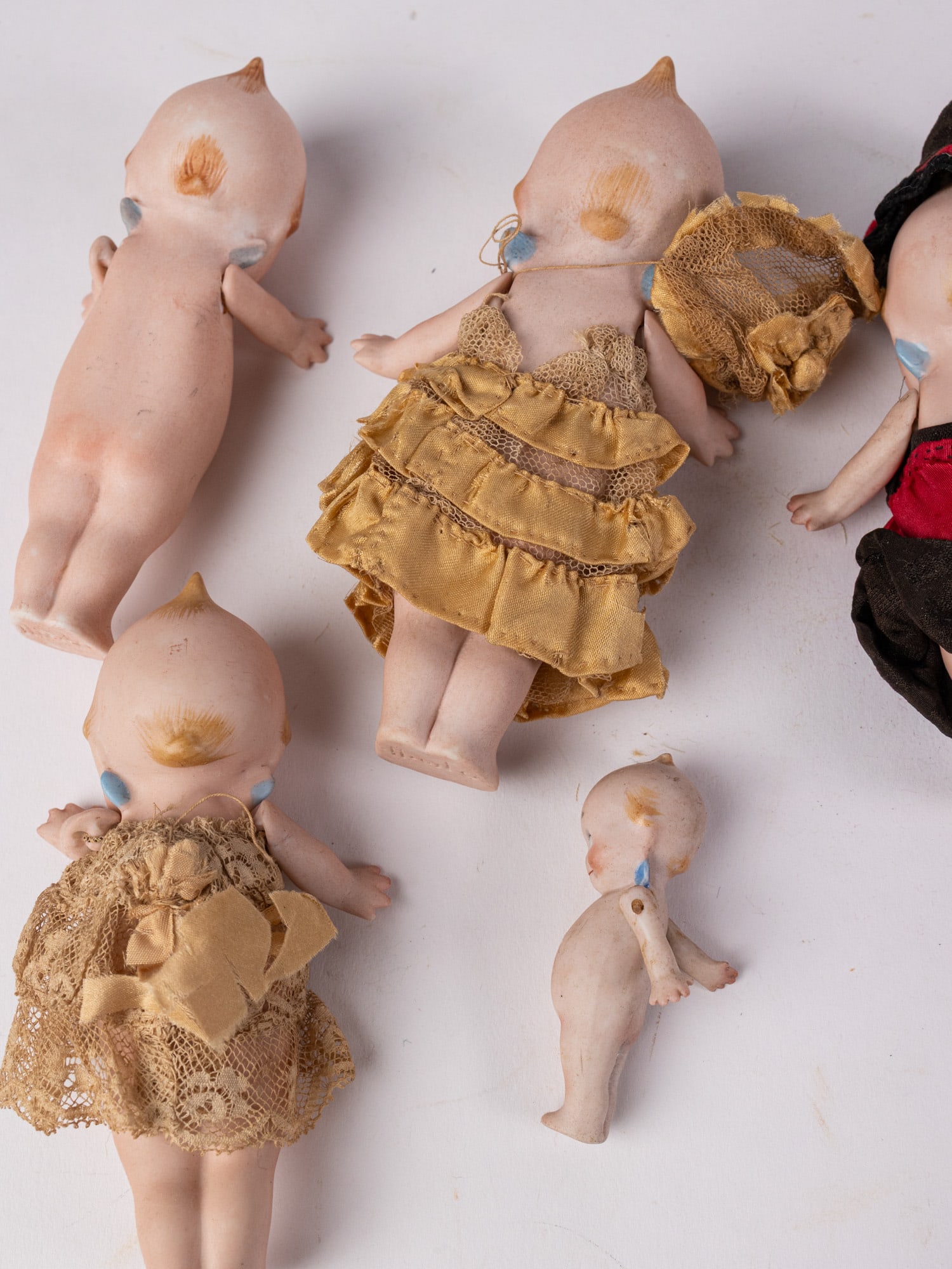 (5) Antique Rose O'Neill German Bisque "Kewpie" Dolls - 8