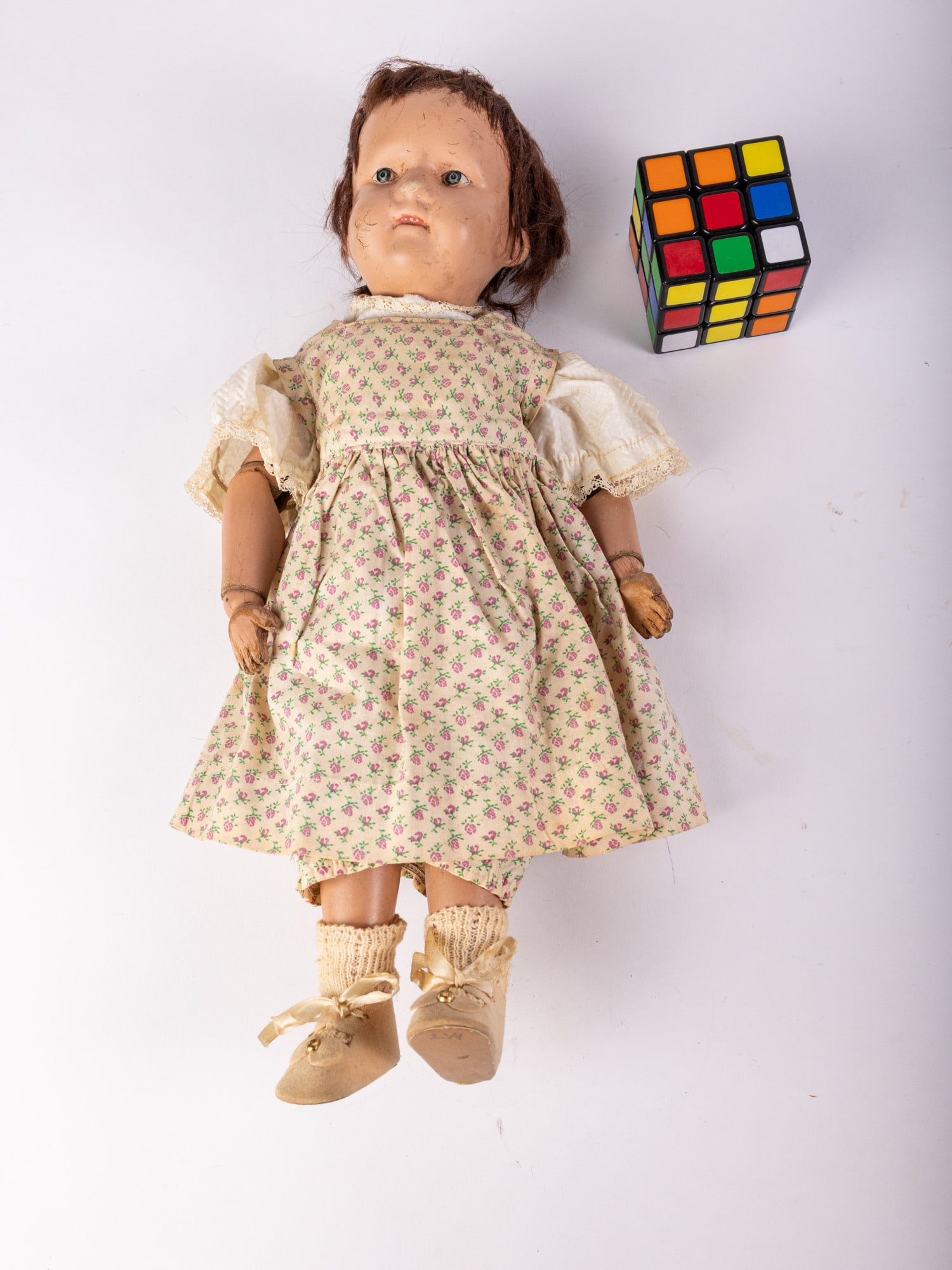 Antique Schoenhut 15" Girl Doll - 2