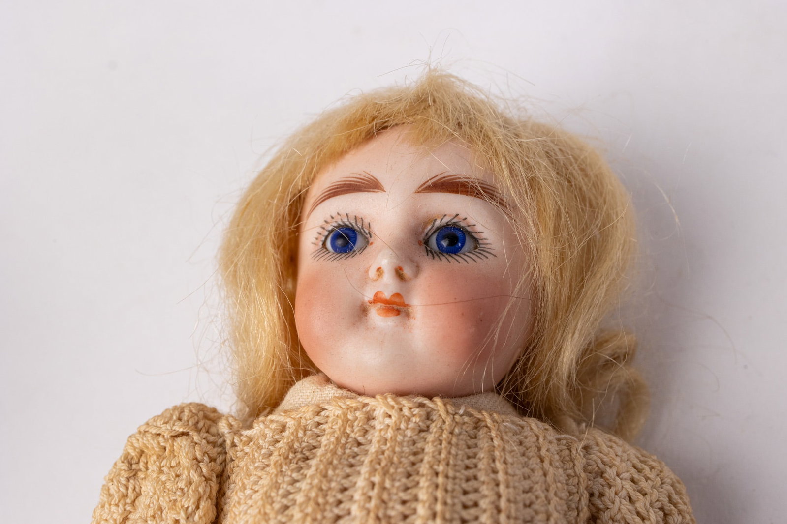 Antique 6.5" Porcelain Bisque Doll - 4