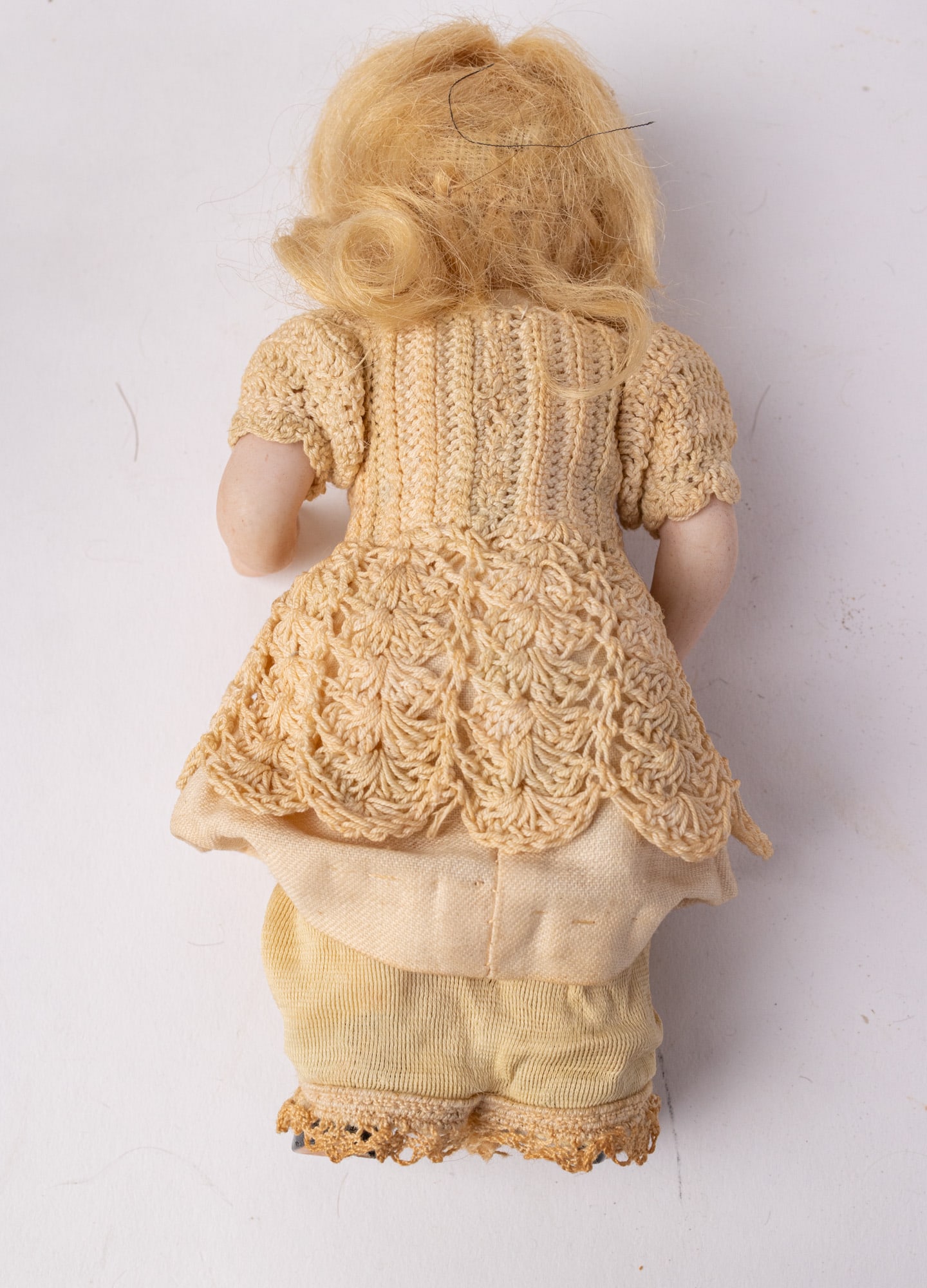 Antique 6.5" Porcelain Bisque Doll - 6