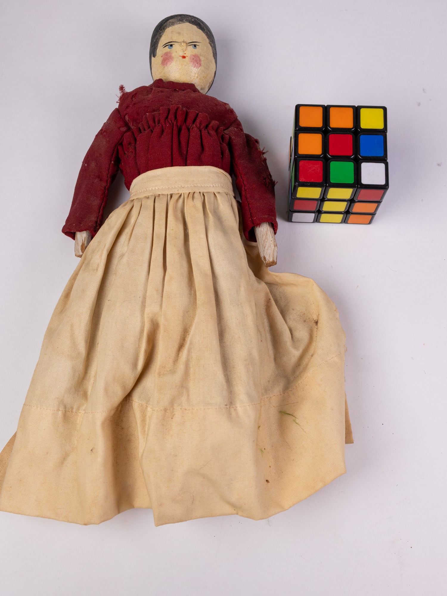Vintage Wooden Peg Doll - 2