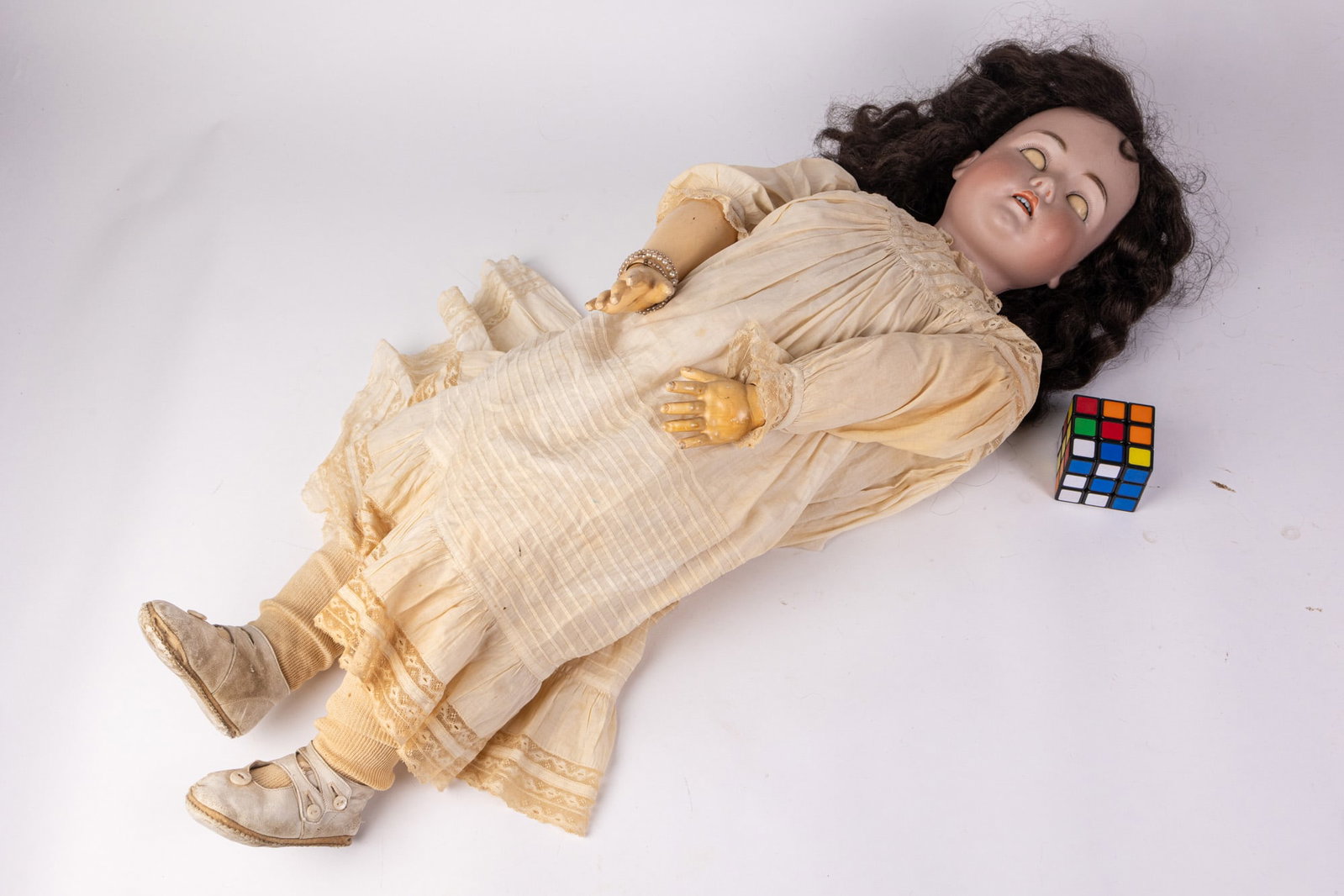 Antique 33" German Bisque Doll - 2