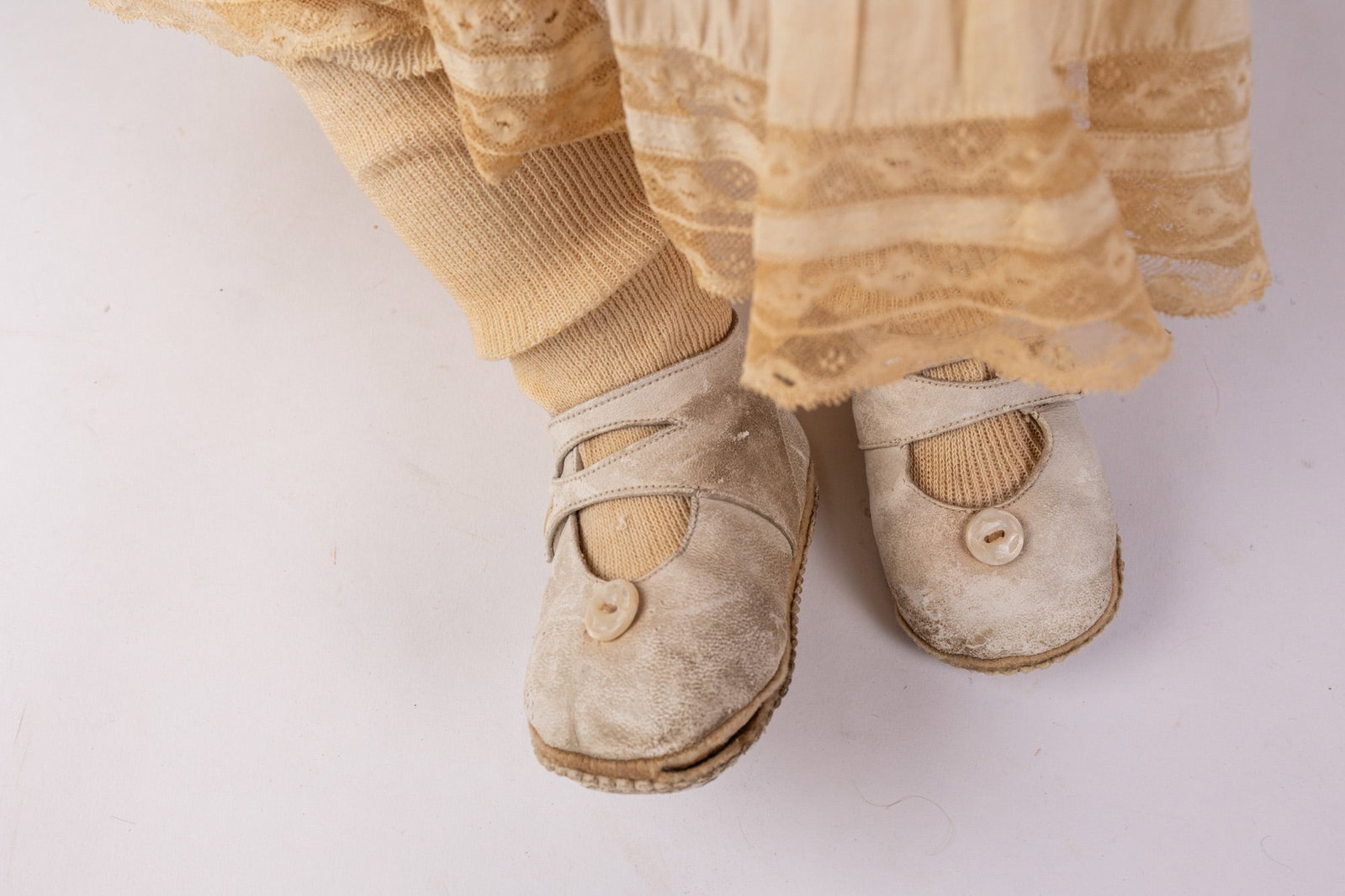 Antique 33" German Bisque Doll - 5