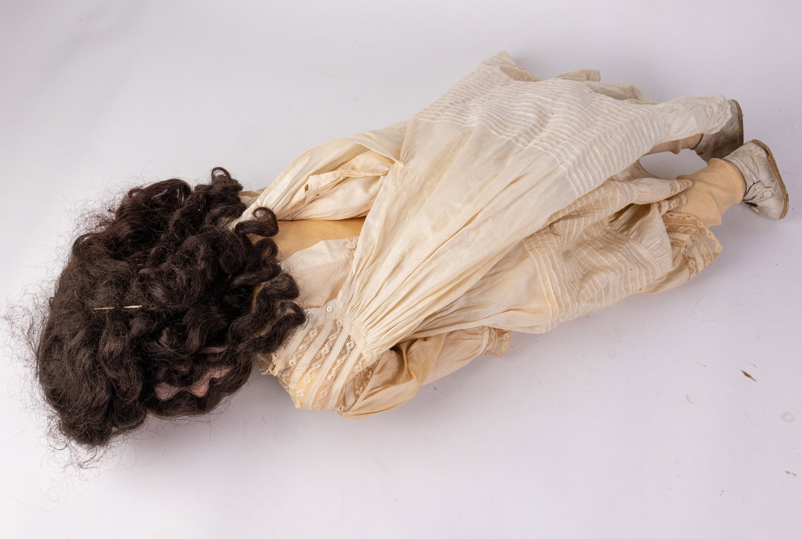 Antique 33" German Bisque Doll - 6