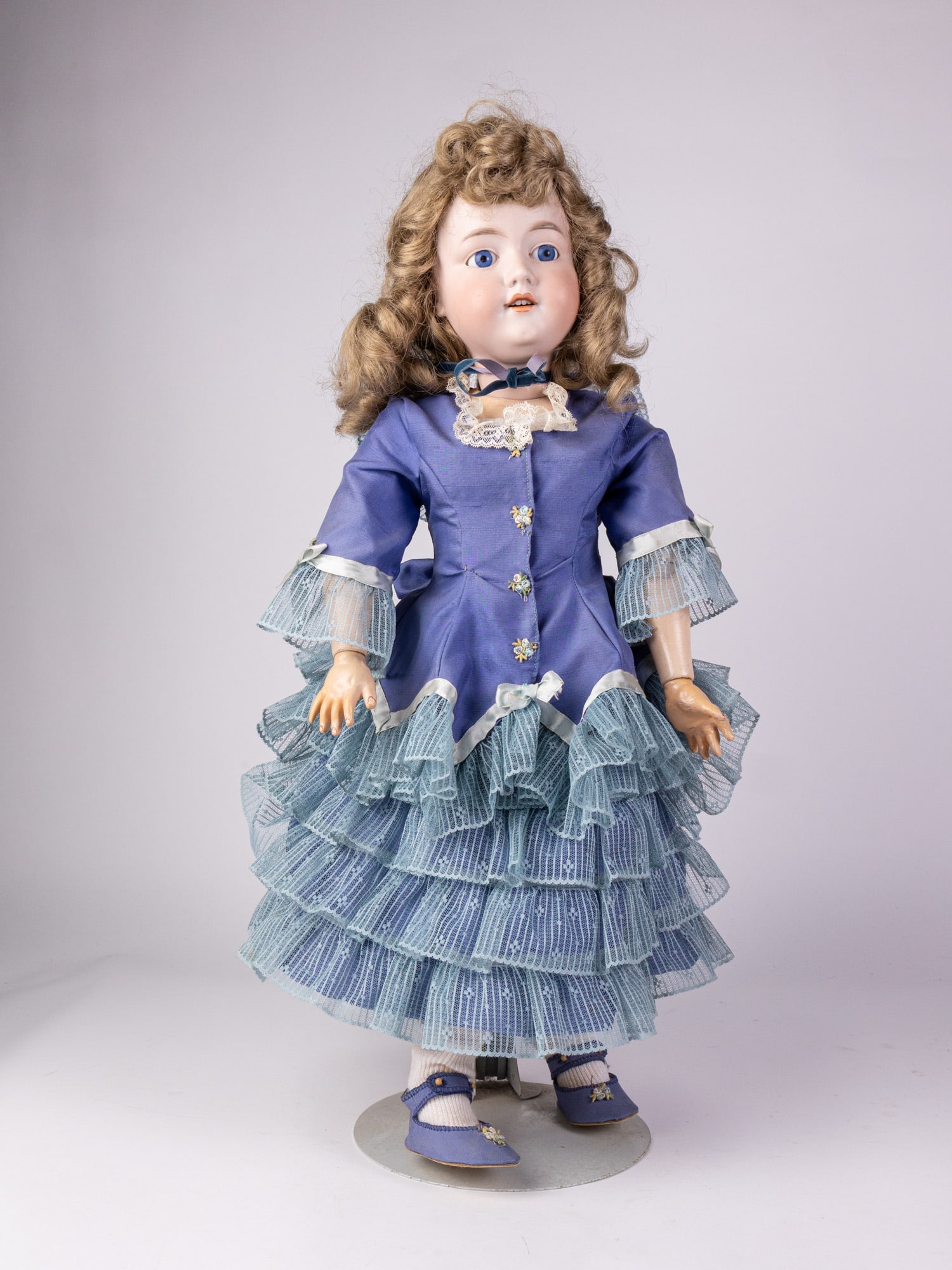 Armand Marseille Antique Bisque 26" Doll: Bisque head, composition ball-jointed hands and body. Marked "Made in Germany Armand Marseille 390n. D.R.G.M. 246/1. A. 10 m." Size 26" H Literature Brooks Auction – Online Auction Terms &