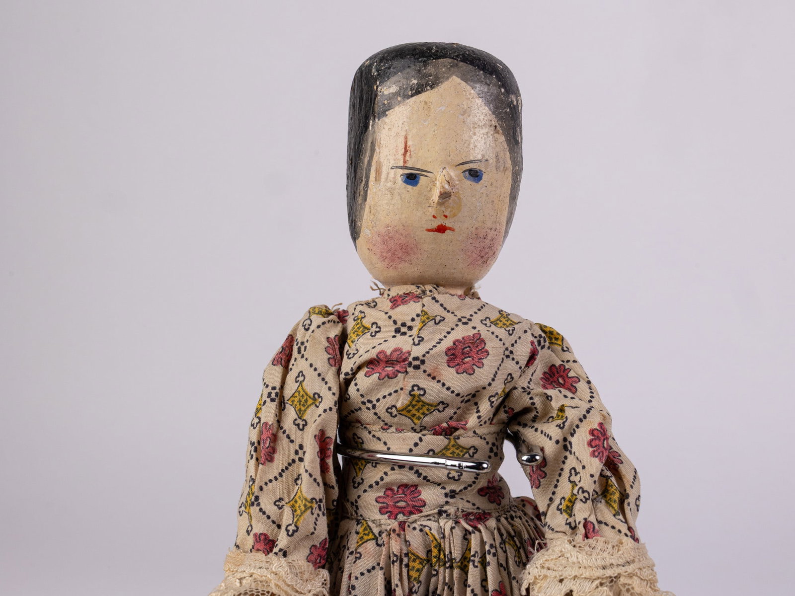 Vintage Wooden Peg Doll - 3